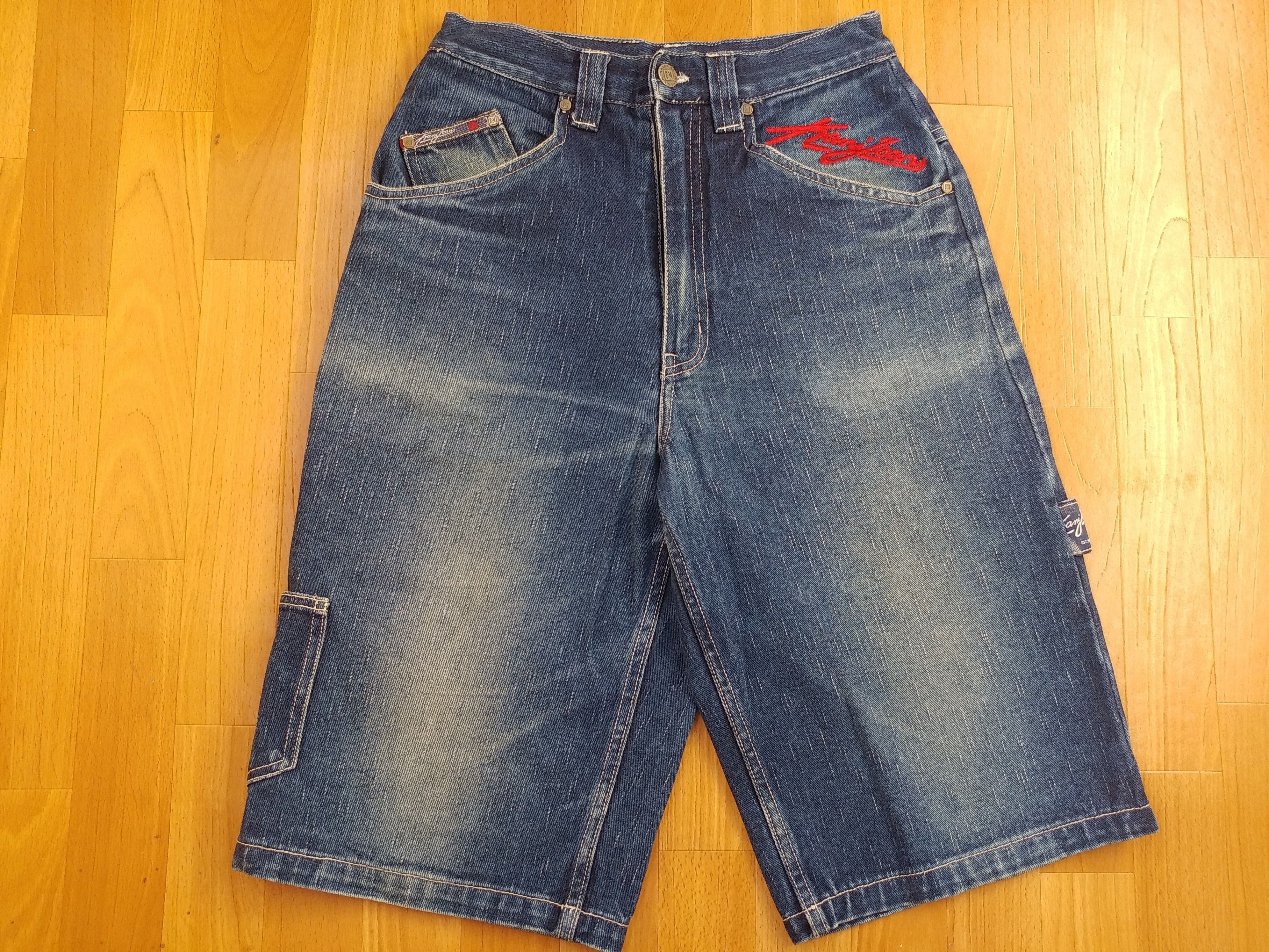 Karl Kani KARL KANI shorts, vintage hip hop baggy jeans, 90s size W 26 Size US 26 / EU 42 - 6 Thumbnail