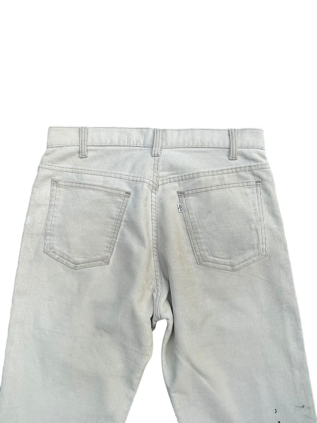 Levi's Vintage 80’s Levis Coduroy White Tab Painted Stain Size US 33 - 9 Thumbnail