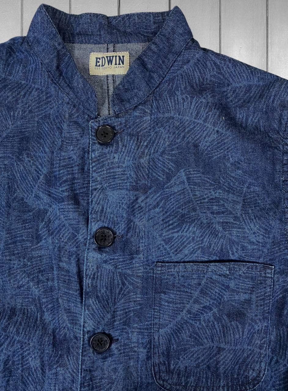 Edwin Mens Long Sleeve Edwin Hawaii OVERSHIRT Shirt Button Up Size US M / EU 48-50 / 2 - 3 Thumbnail