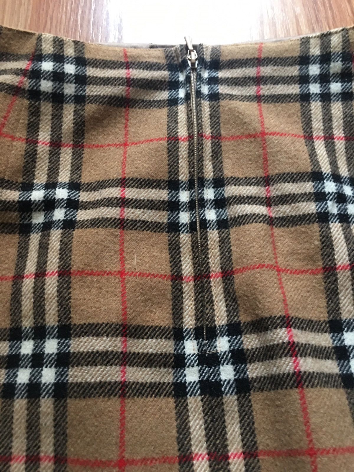 Burberry × Vintage Vintage 80s Burberry’s Check Wool Skirt Size 31" - 8 Thumbnail