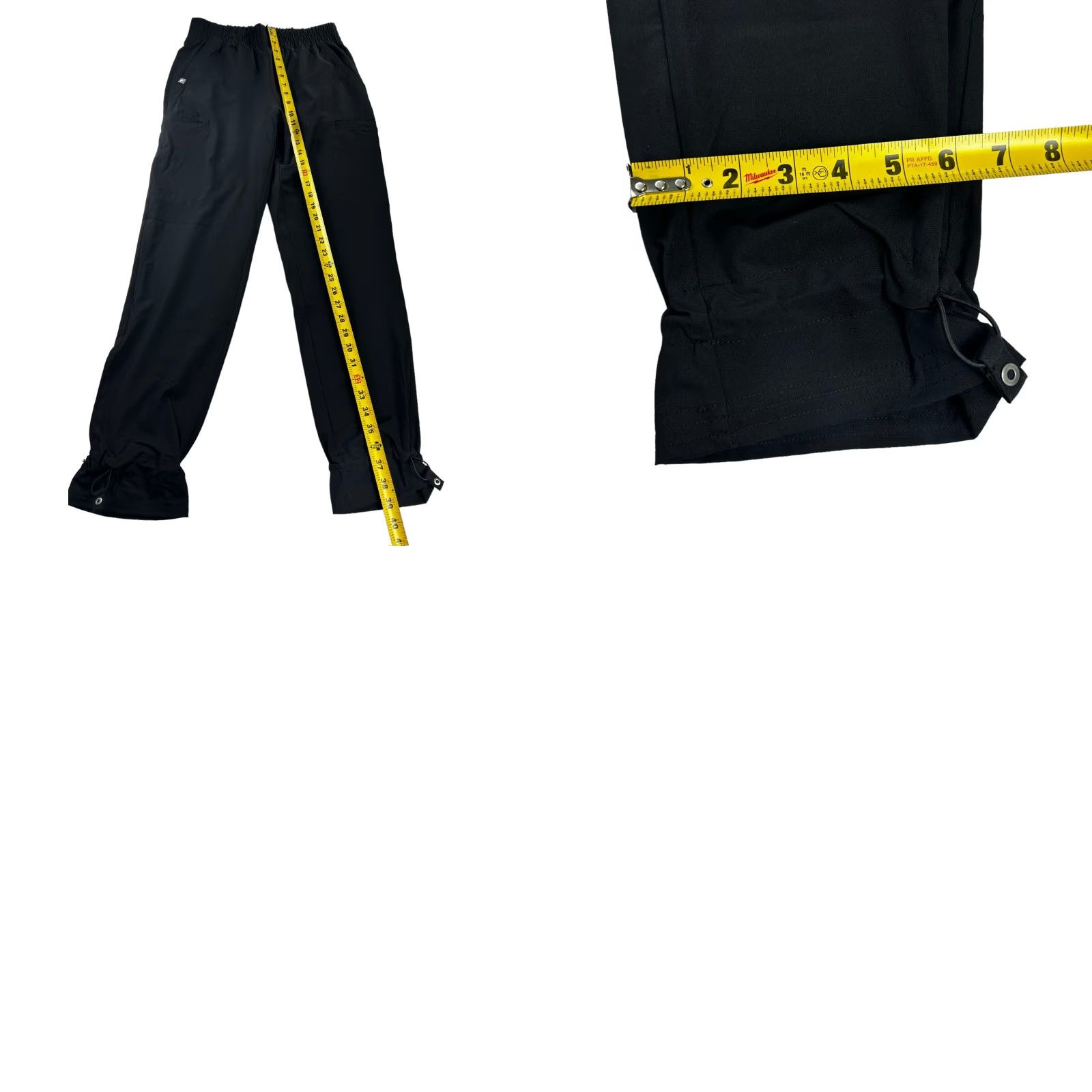 Vintage FIGS Women's Technical Collection Scrub Cargo Jogger Ankle Pants Black Small Size 28" / US 6 / IT 42 - 8 Thumbnail