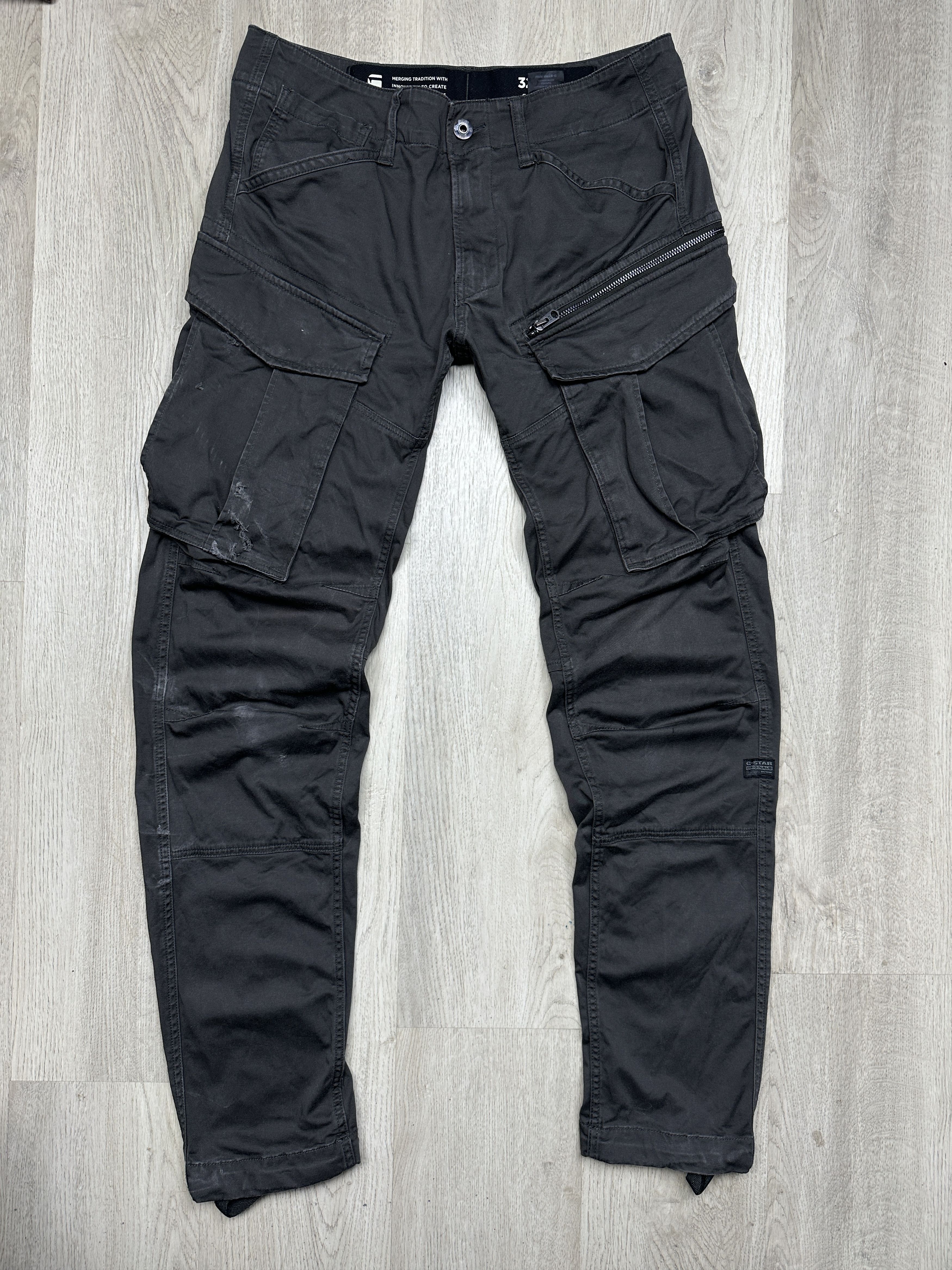 G-Star G Star Raw Mens Rovic Zip 3D Regular Tapered Cargo Pants Size US 32 / EU 48 - 1 Thumbnail