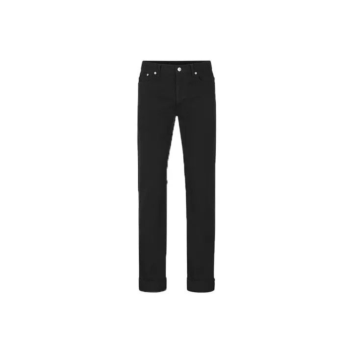 Dior Black Straight Leg Denim Pants for Men 0079
