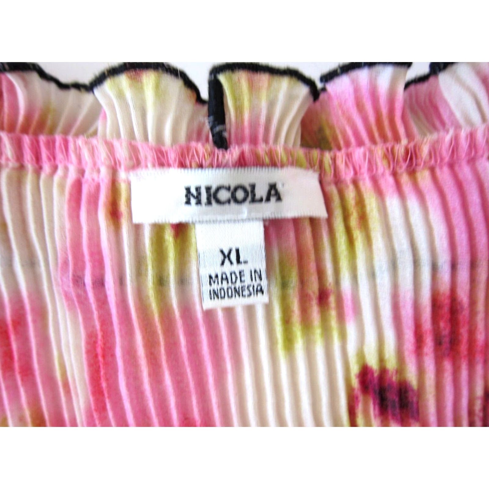 Vintage VINTAGE Nicola Blouse Tunic Cardigan Pink Floral 3/4 Sleeve XL Womens Nike Size XL / US 12-14 / IT 48-50 - 4 Thumbnail