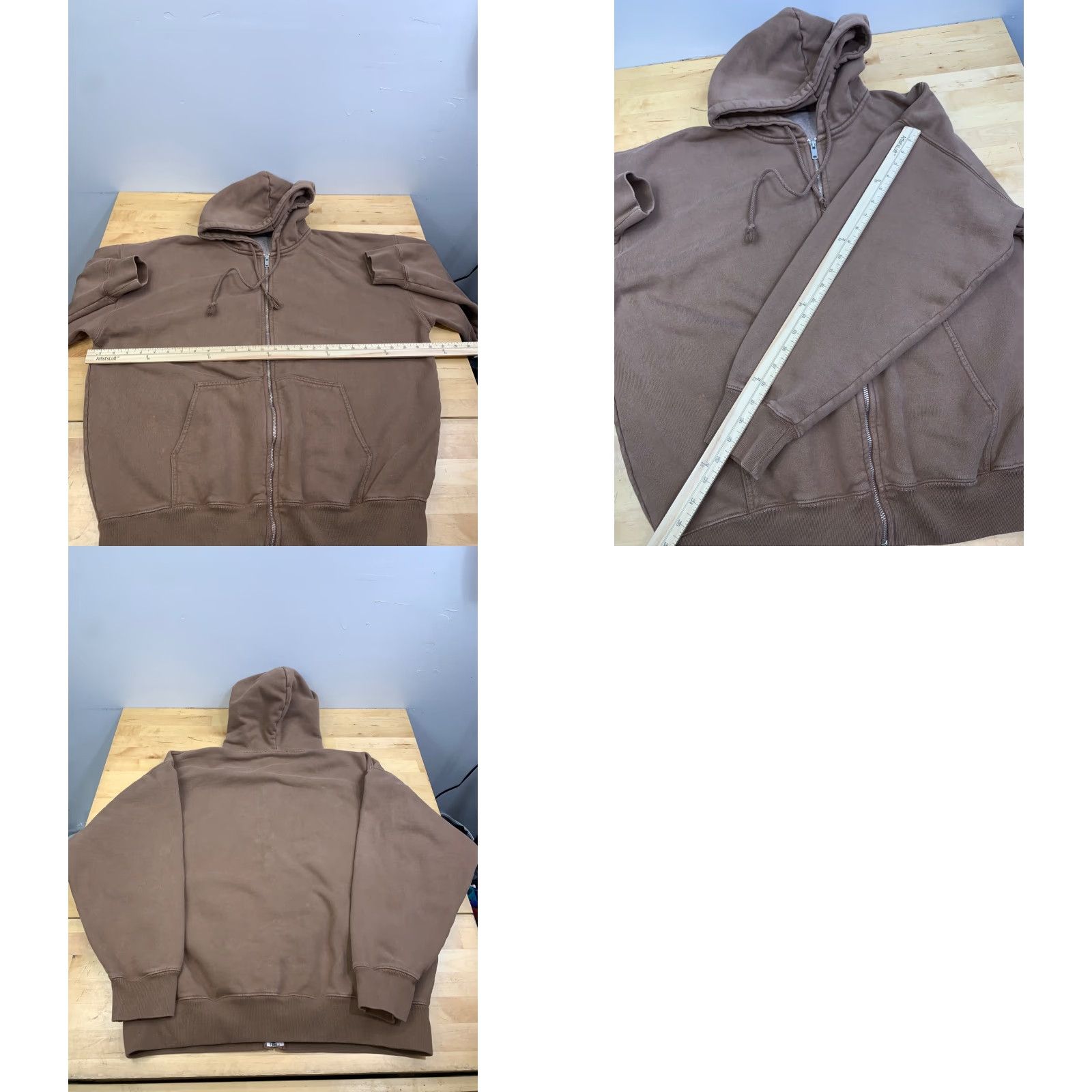 Brandy Melville Brandy Melville Jacket Womens One Size Blue Hooded Zip Cotton Size ONE SIZE - 8 Thumbnail