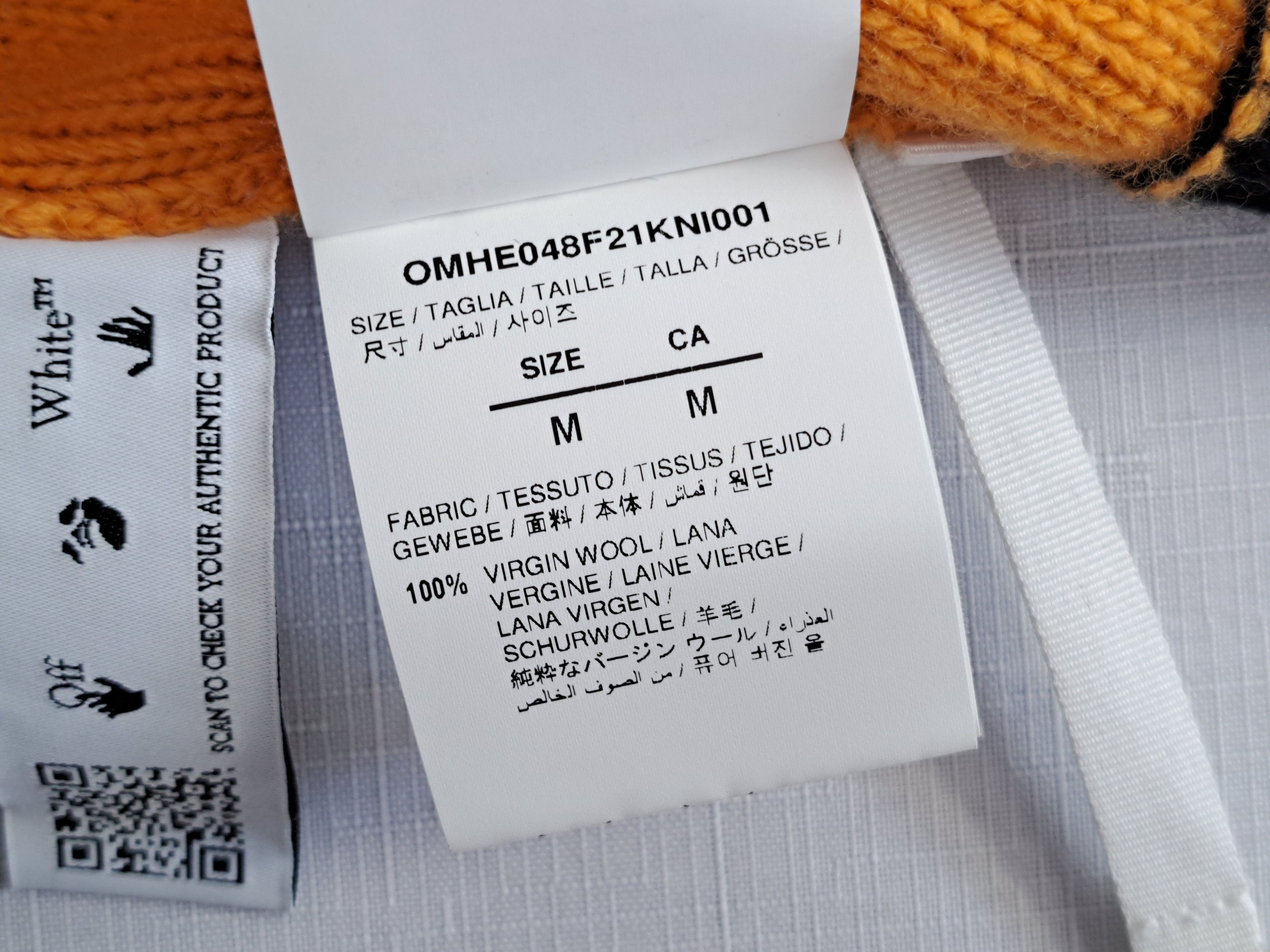 Off-White OFF-WHITE knit color block crewneck wool sweater. Size M. Size US M / EU 48-50 / 2 - 9 Thumbnail