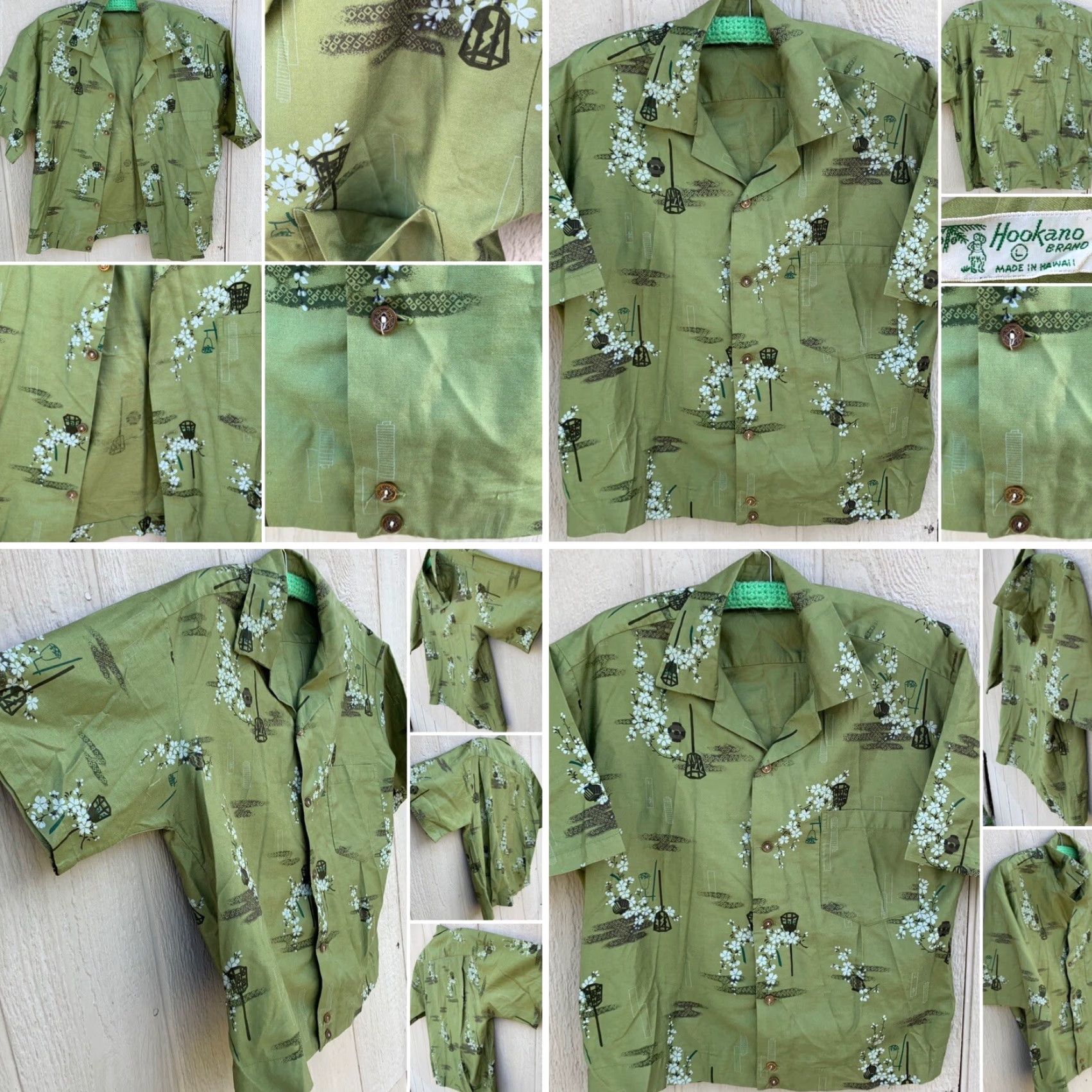 J Brand VINTAGE Hookano Brand made in Hawaii shirt Hawaiian asian tiki aloha size L Size US L / EU 52-54 / 3 - 5 Thumbnail