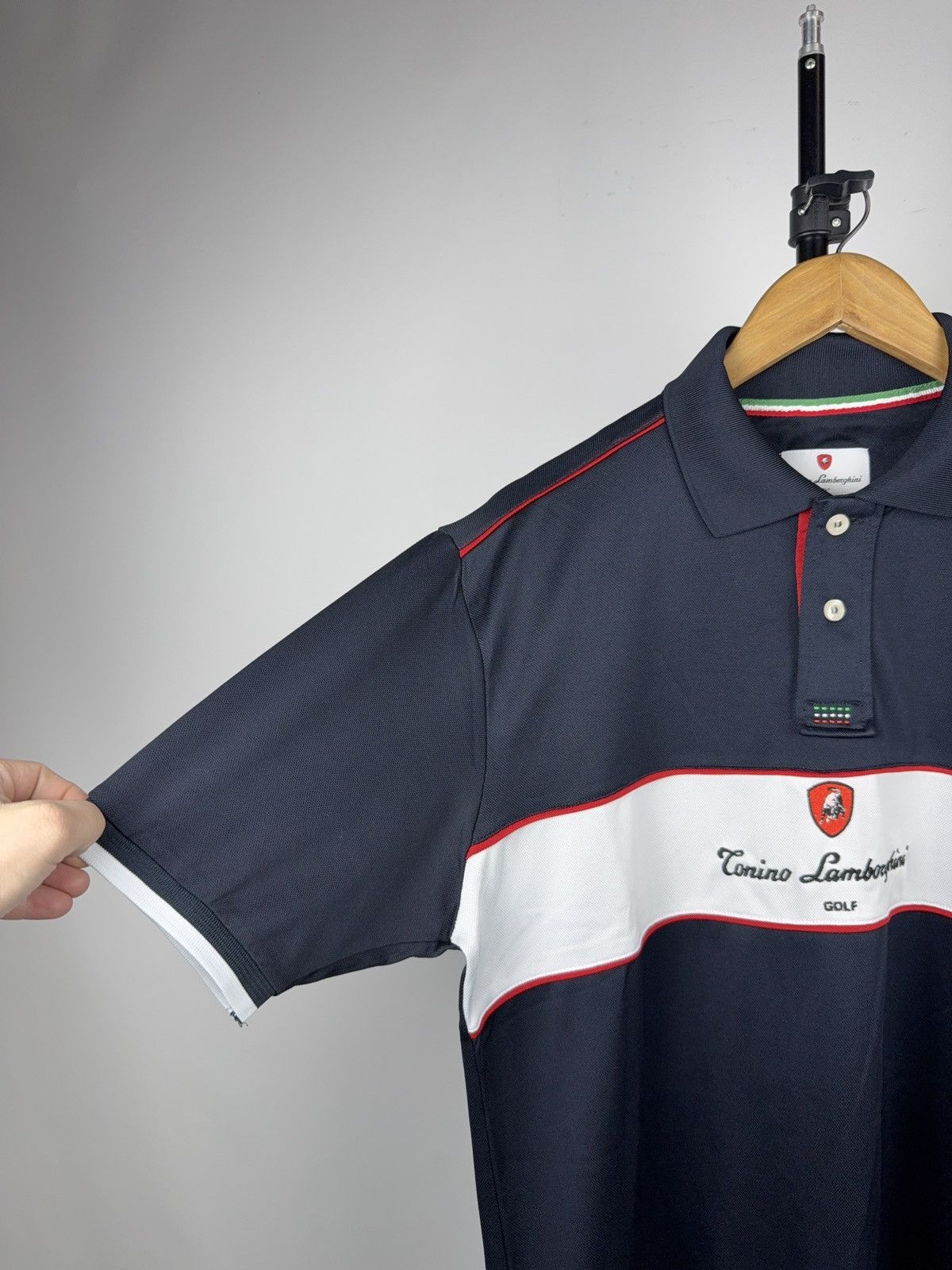 Tonino Lamborghini Luxury 00s Torino Lamborghini Racing Polo Spyder Edition Size US L / EU 52-54 / 3 - 3 Thumbnail
