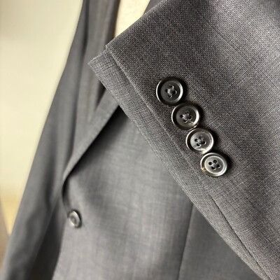 Hugo Boss Hugo Boss Pure Wool Blazer Jacket 2 Button Gray Sport Coat S Size 42L - 11 Thumbnail