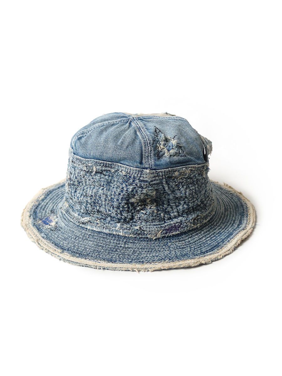 Kapital Kapital 11.5oz denim Old Man and the Sea HAT crush Size ONE SIZE - 1 Thumbnail