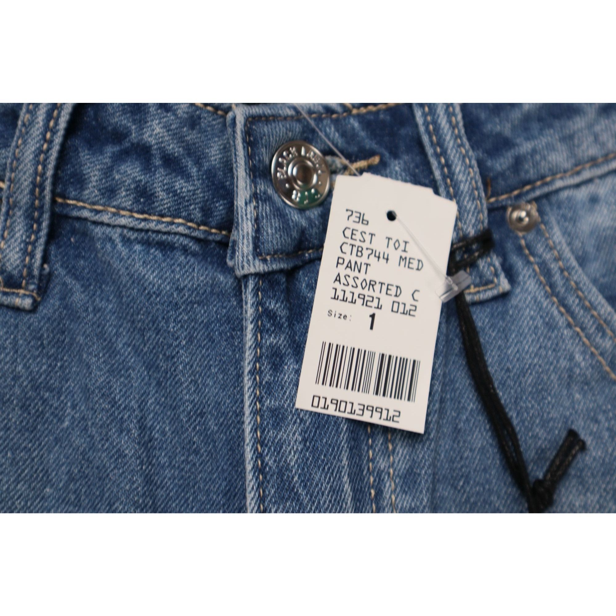 Other NEW C’EST TOI Black Label High Rise Straight Ripped Jeans Si Size 24" / US 00 / IT 34 - 6 Thumbnail