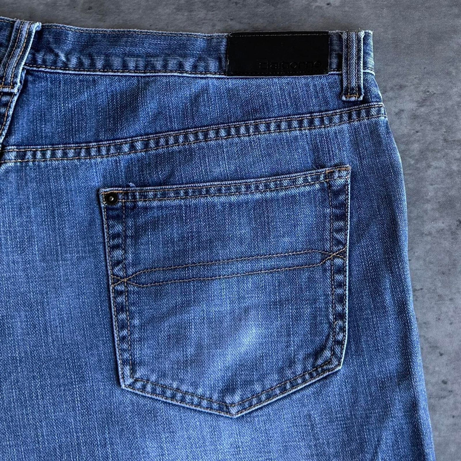 JNCO × Vintage Vintage Y2K Claiborne Baggy Wide Leg Embroidered Denim Jeans Size US 40 / EU 56 - 3 Thumbnail