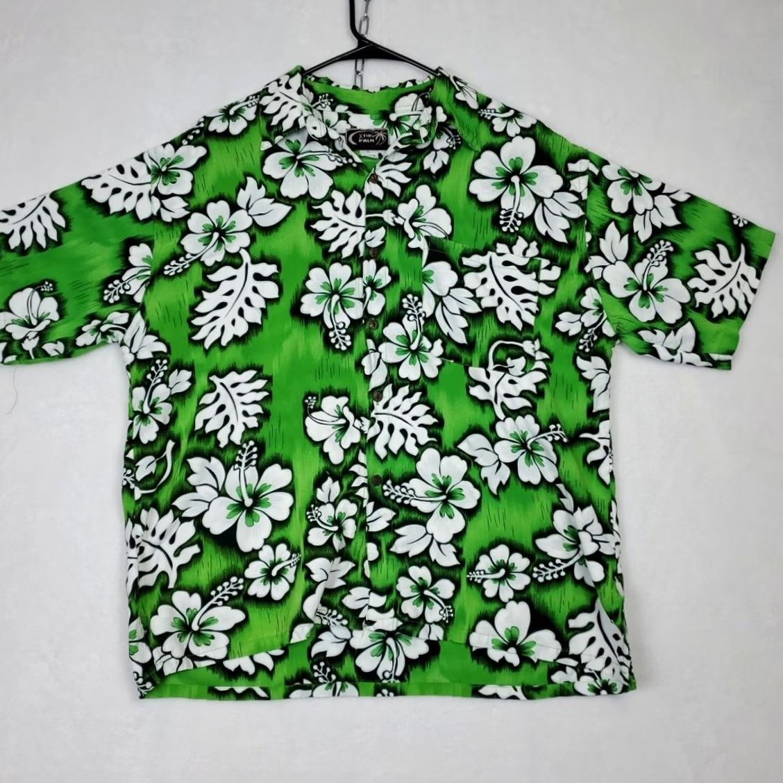 Vintage VINTAGE Tiki Palm South Pacific Aloha Shirt Mens XL Green 100% Rayon Short Sleeve Hawaiian Sportswear Size US XL / EU 56 / 4 - 4 Thumbnail