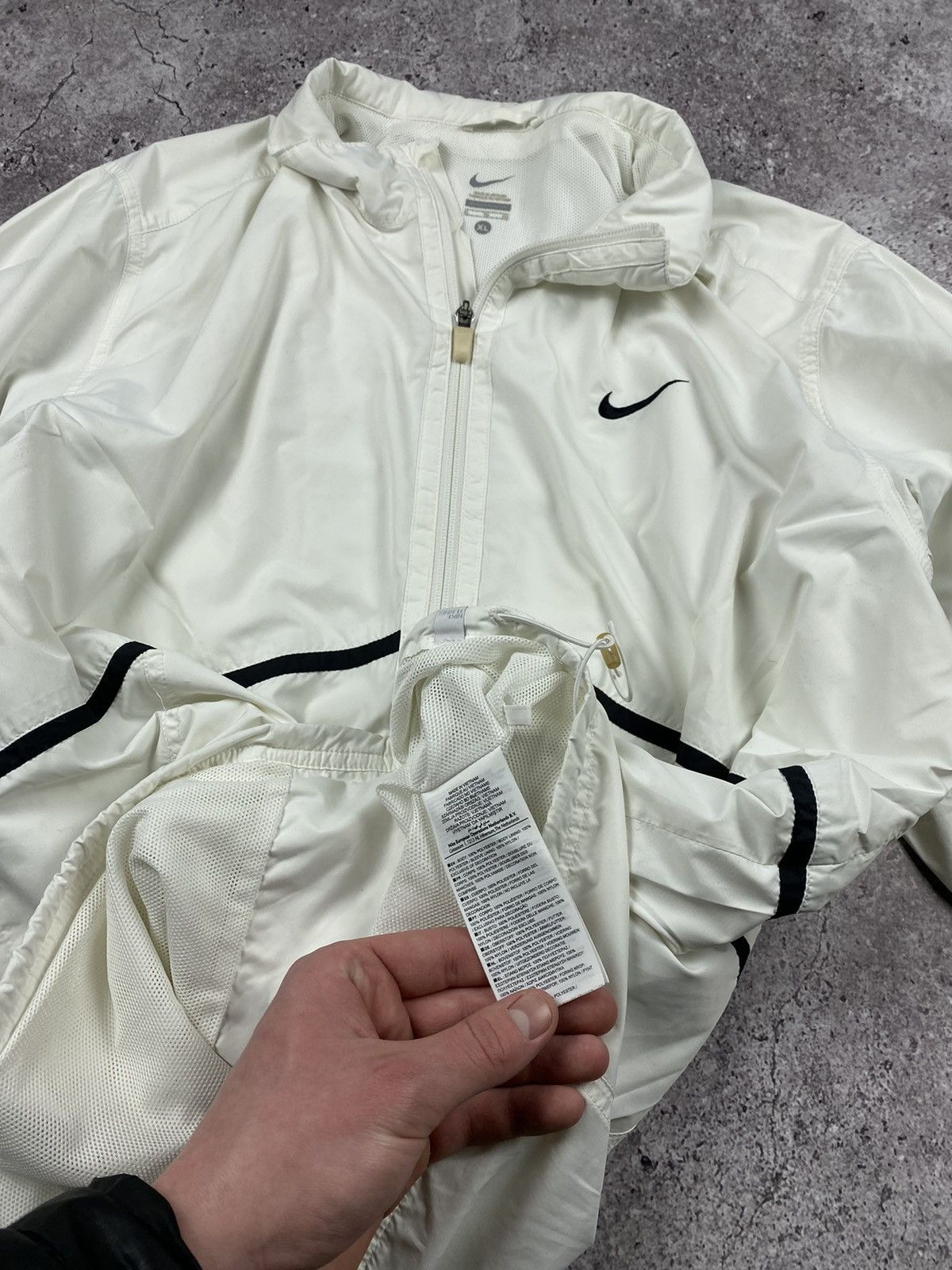Nike × Vintage 90’s NIKE TEAM COURT RETRO SWOOSH LOGO Y2K TRACK JACKET Size US XL / EU 56 / 4 - 8 Thumbnail