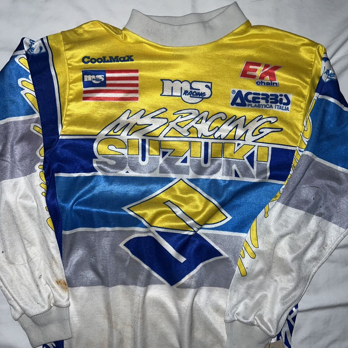 Vintage Vintage Motocross MS Racing Suzuki Longsleeve Small 22x28 Size US S / EU 44-46 / 1 - 4 Thumbnail