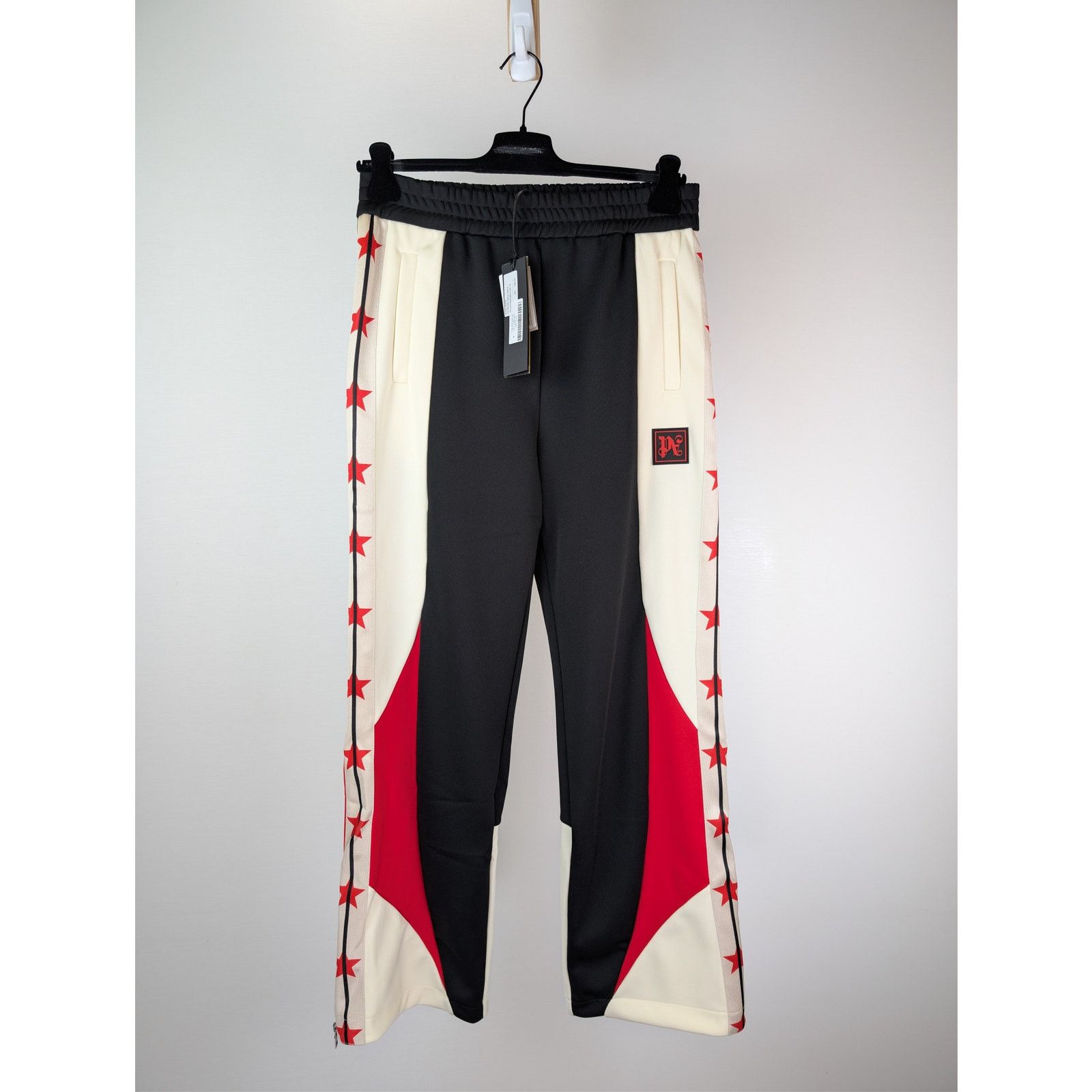 Palm Angels o1rshd1 PA Racing Track Pants in Black / White Size US 34 / EU 50 - 1 Thumbnail