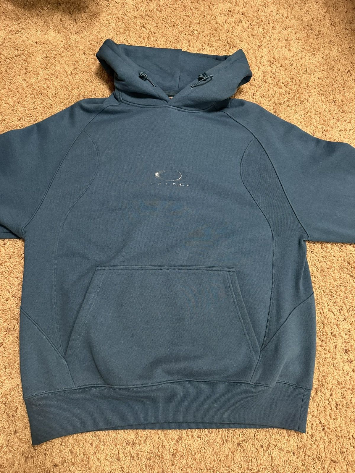 Oakley × Palace PALACE X OAKLEY HOODED SWEATSHIRT BLUE SIZE LARGE Size US L / EU 52-54 / 3 - 2 Thumbnail