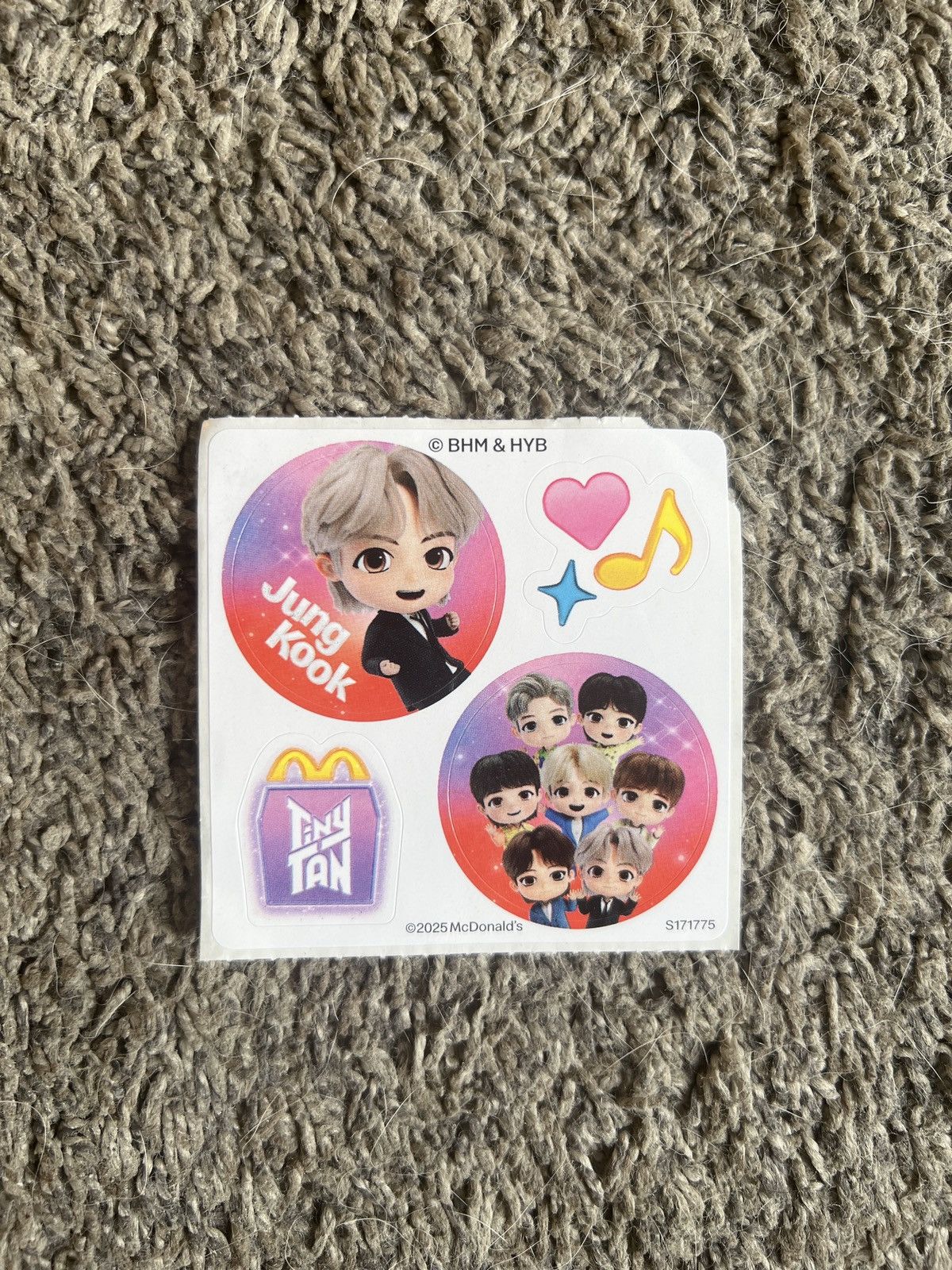 Hypebeast 2025 McDonald’s TinyTAN Sticker Size ONE SIZE - 1 Thumbnail