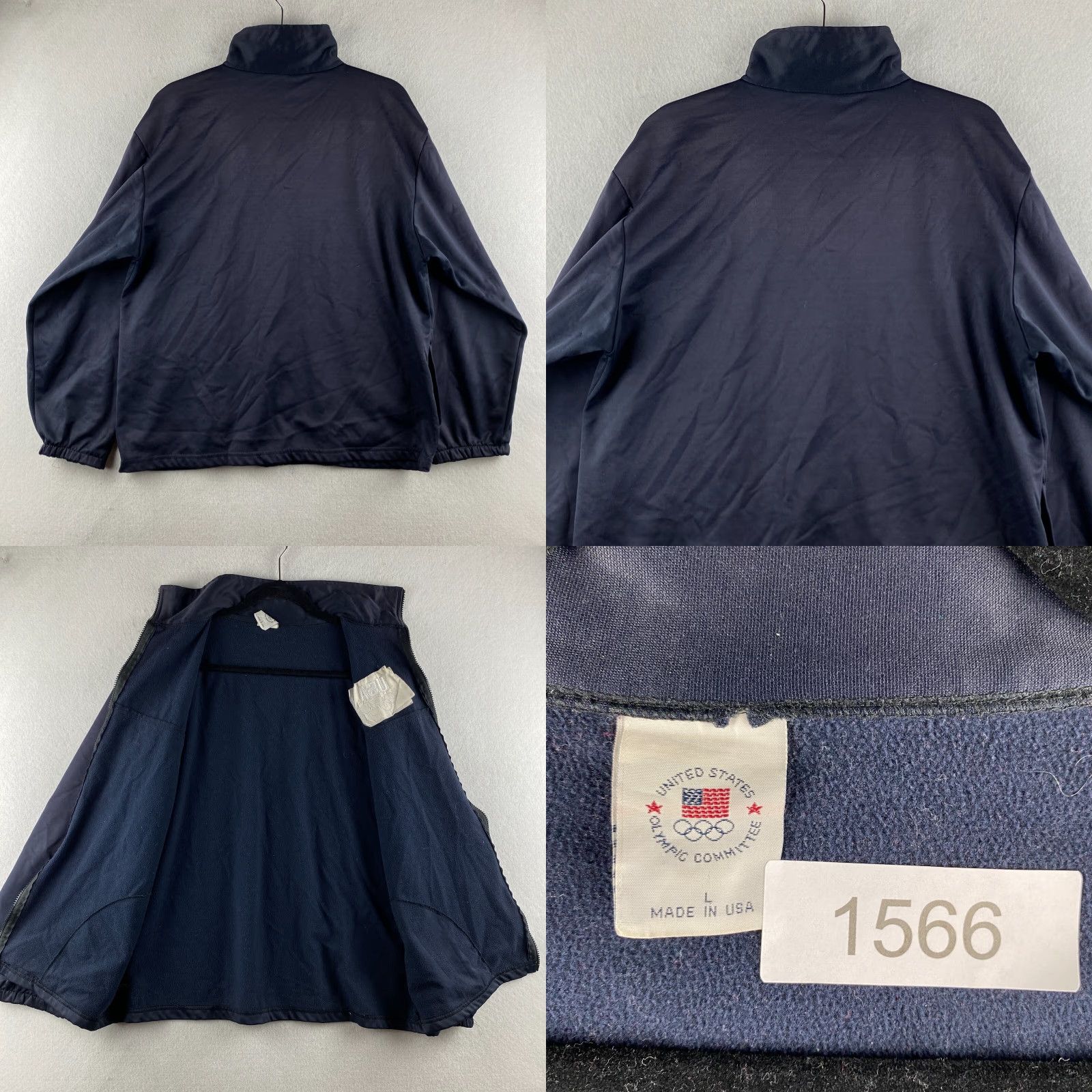 Vintage VINTAGE United States Olympic Committee Jacket Mens L Blue Track Full Zip Olympics Logo Size US L / EU 52-54 / 3 - 8 Thumbnail