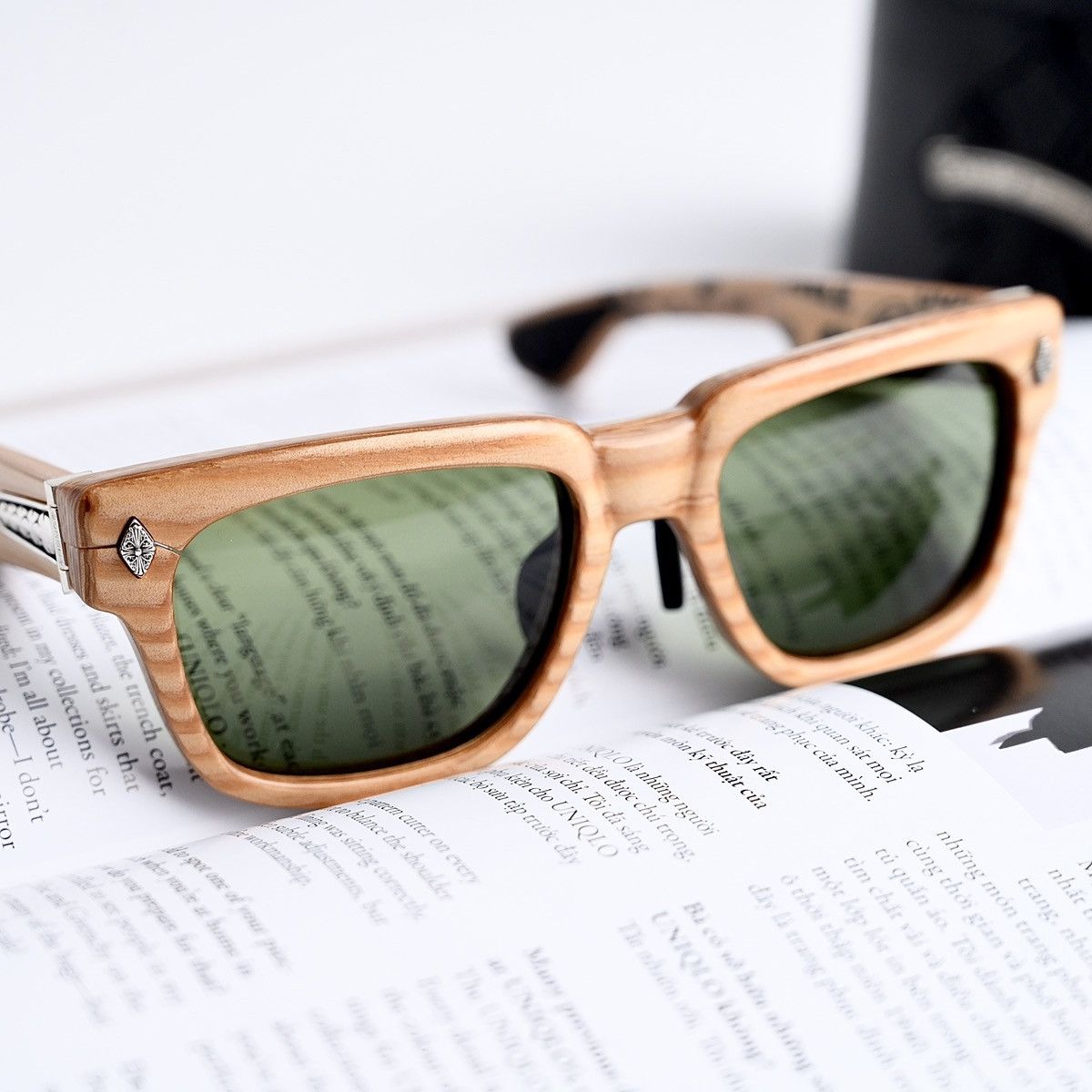 Chrome Hearts CHROME HEARTS LILITH WOOD PLYWOOD SUNGLASSES Size ONE SIZE - 6 Thumbnail