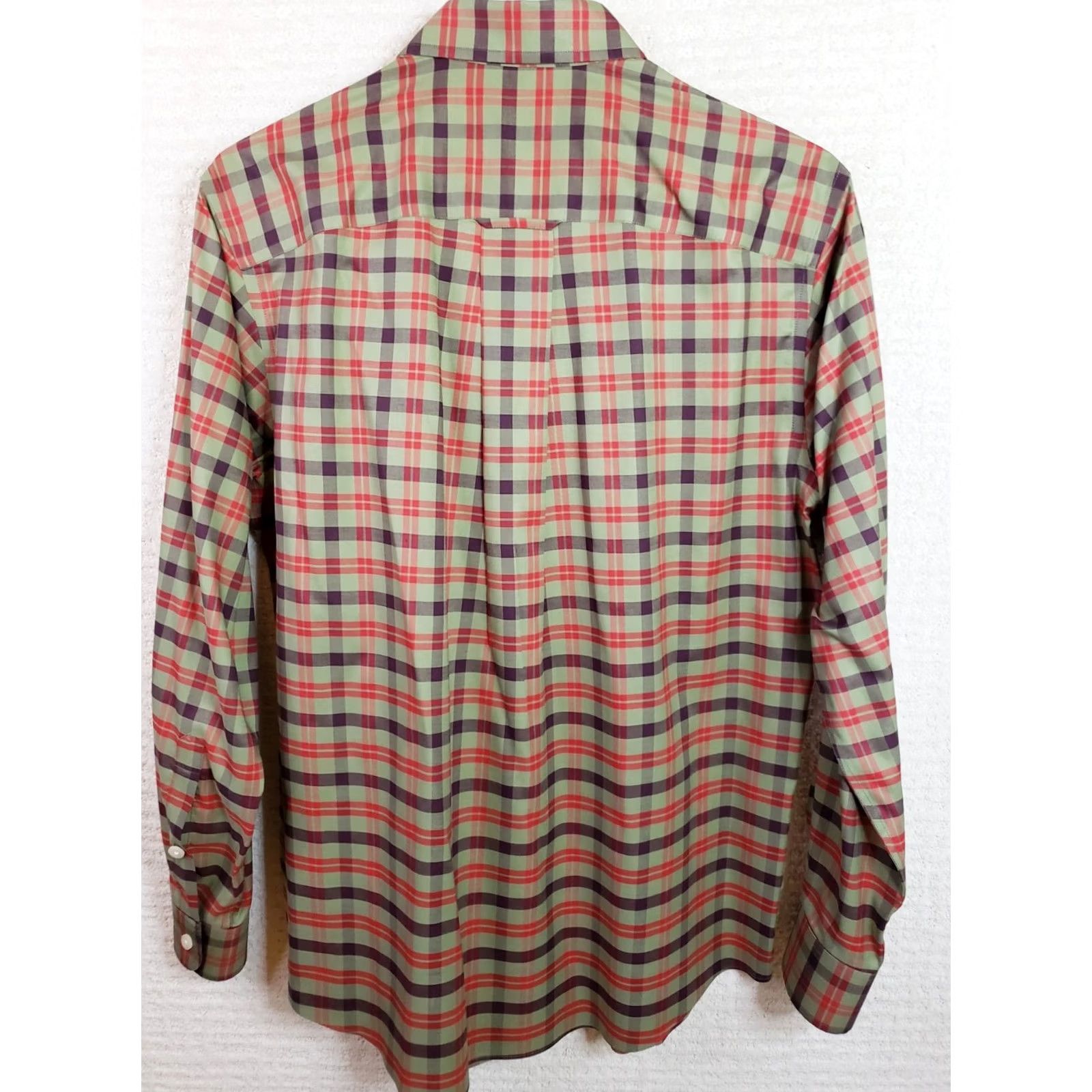 Orvis Orvis Button-Down Shirt Mens M Red Green Plaid Long Sleeve Casual, Travel, Workwear, Button Front, Regular Fit Size US M / EU 48-50 / 2 - 6 Thumbnail