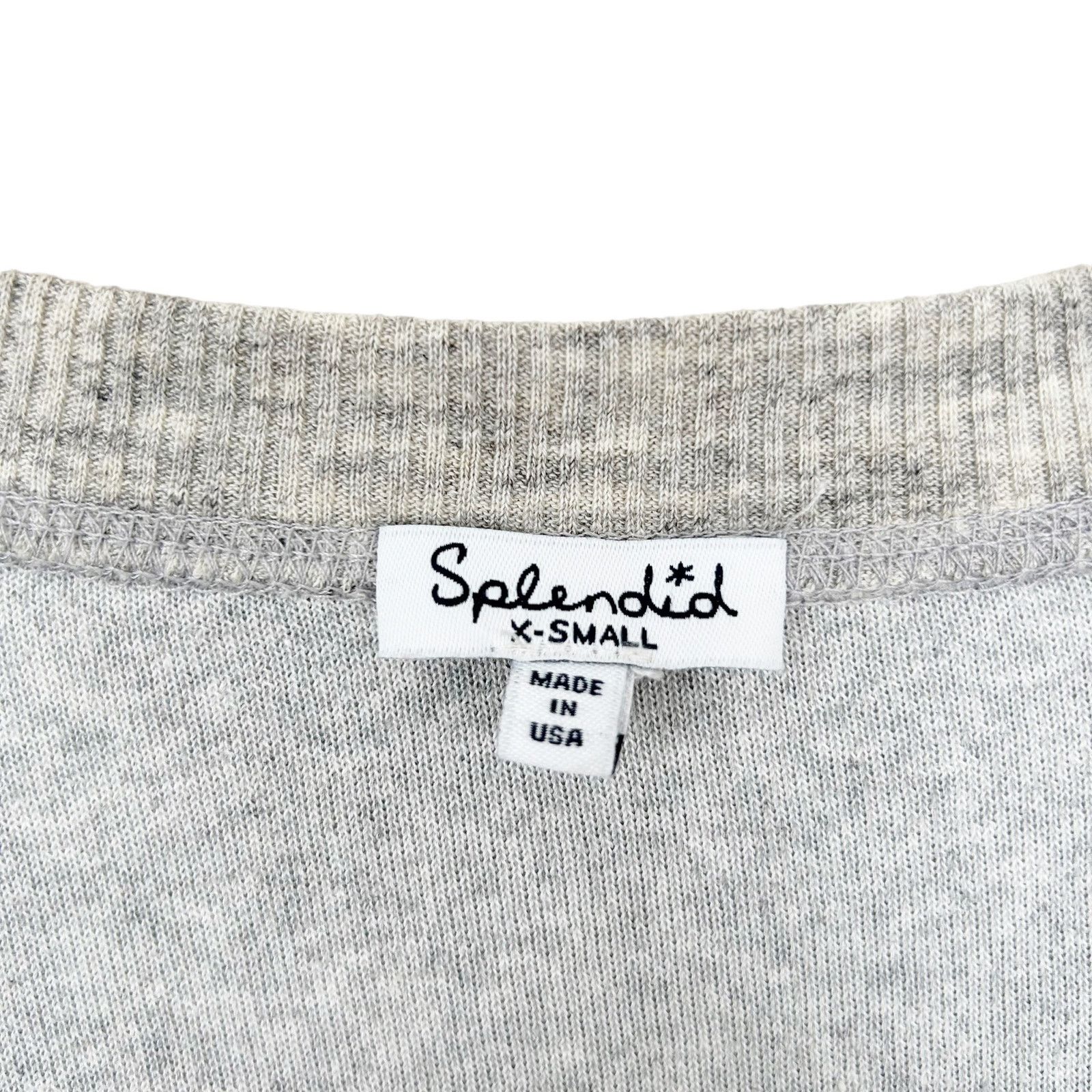 Other Splendid Gray Crewneck Sweatshirt Sz XS Size XS / US 0-2 / IT 36-38 - 3 Thumbnail
