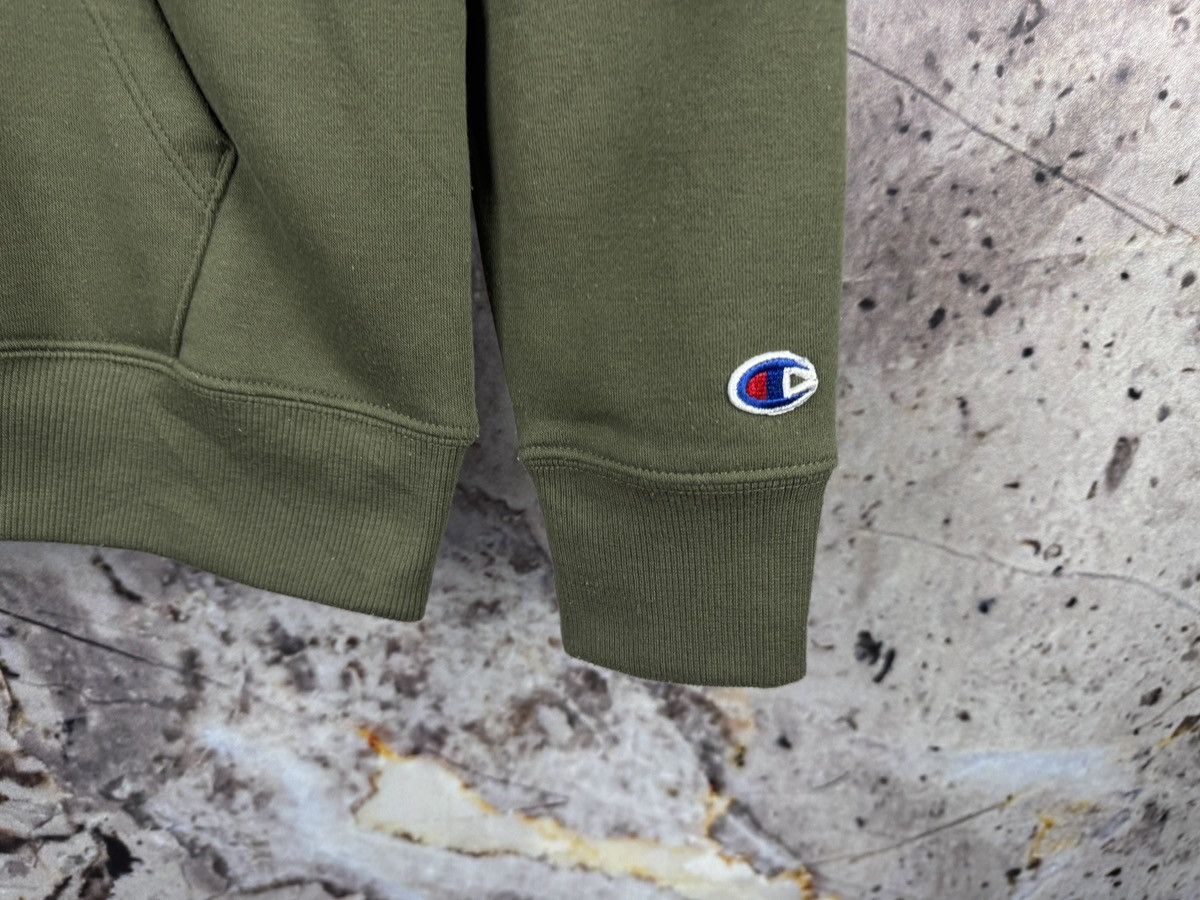 Champion Champion Men’s Hoodie Olive Green Logo Pullover Sweatshirt Size US S / EU 44-46 / 1 - 5 Thumbnail