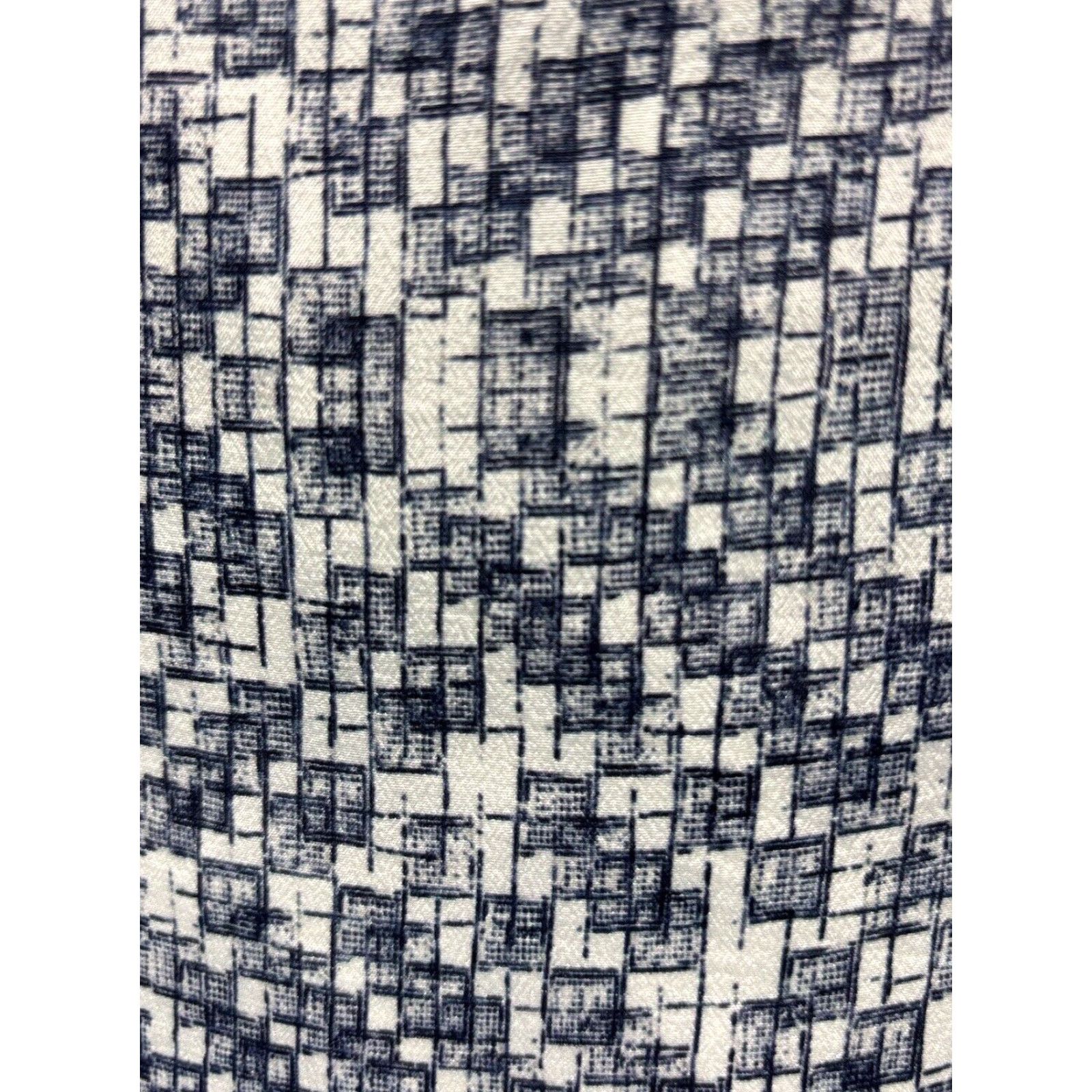 Reiss Reiss Silk Dress Women's Short Sleeve Fit & Flare Blue White Geometric Casual Party Size 28" / US 6 / IT 42 - 6 Thumbnail