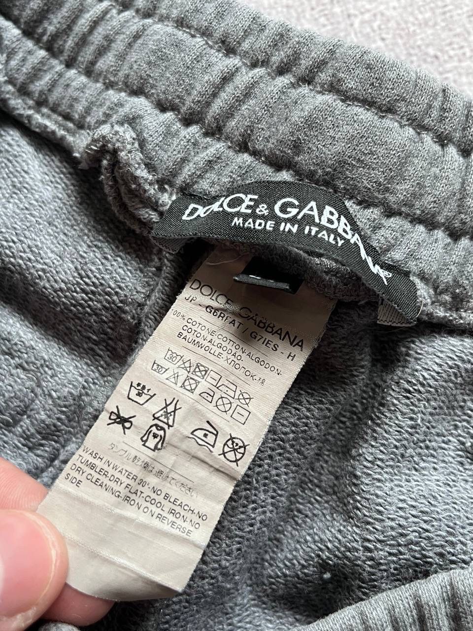 Dolce & Gabbana × Vintage Vintage Dolce & Gabbana Crown Cotton Track Pants M Size US 32 / EU 48 - 7 Thumbnail