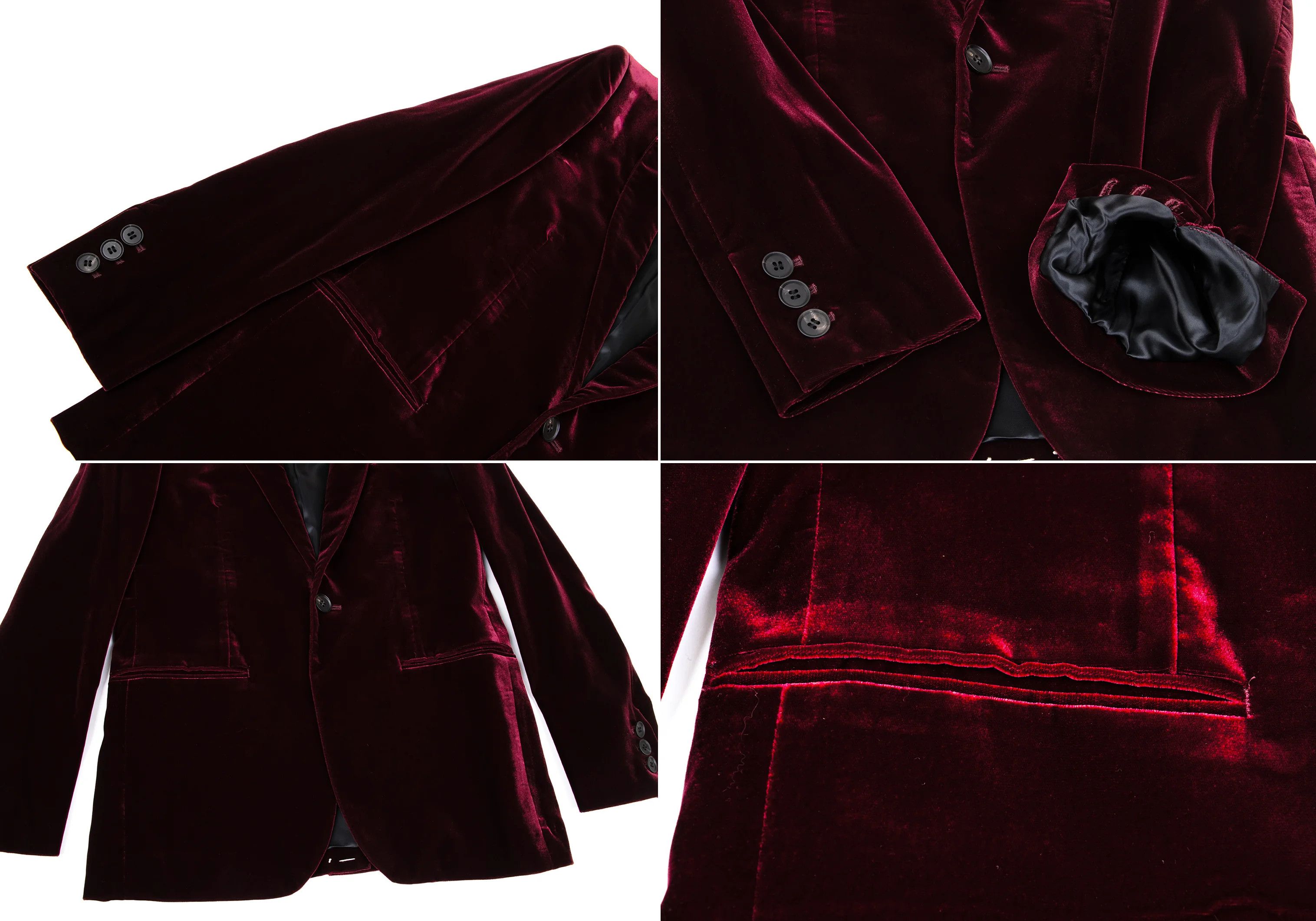 Jean Paul Gaultier Velvet Set-Up in Bordeaux Size 48 Size US M / EU 48-50 / 2 - 7 Thumbnail