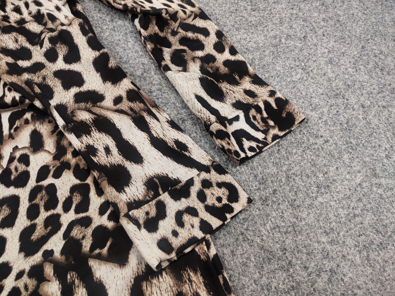 Just Cavalli Just Cavalli Design Leopard Animal Beige Print Midi Dress Size S / US 4 / IT 40 - 8 Thumbnail