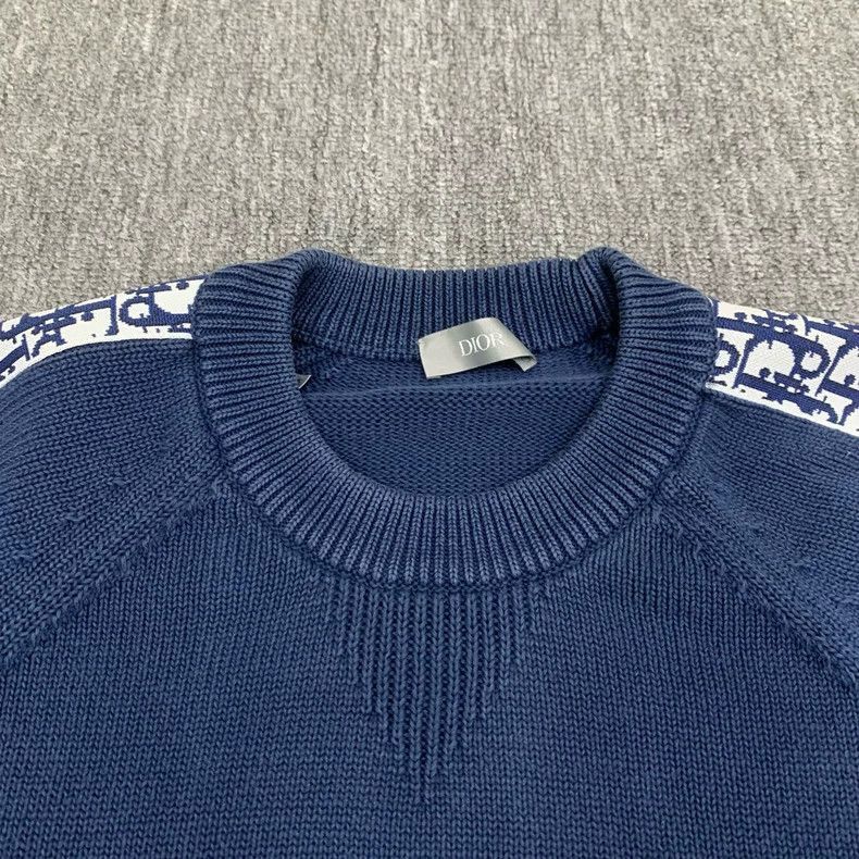Dior Dior Blue Logo Sweater with Arm Print-2506 Size US M / EU 48-50 / 2 - 8 Thumbnail