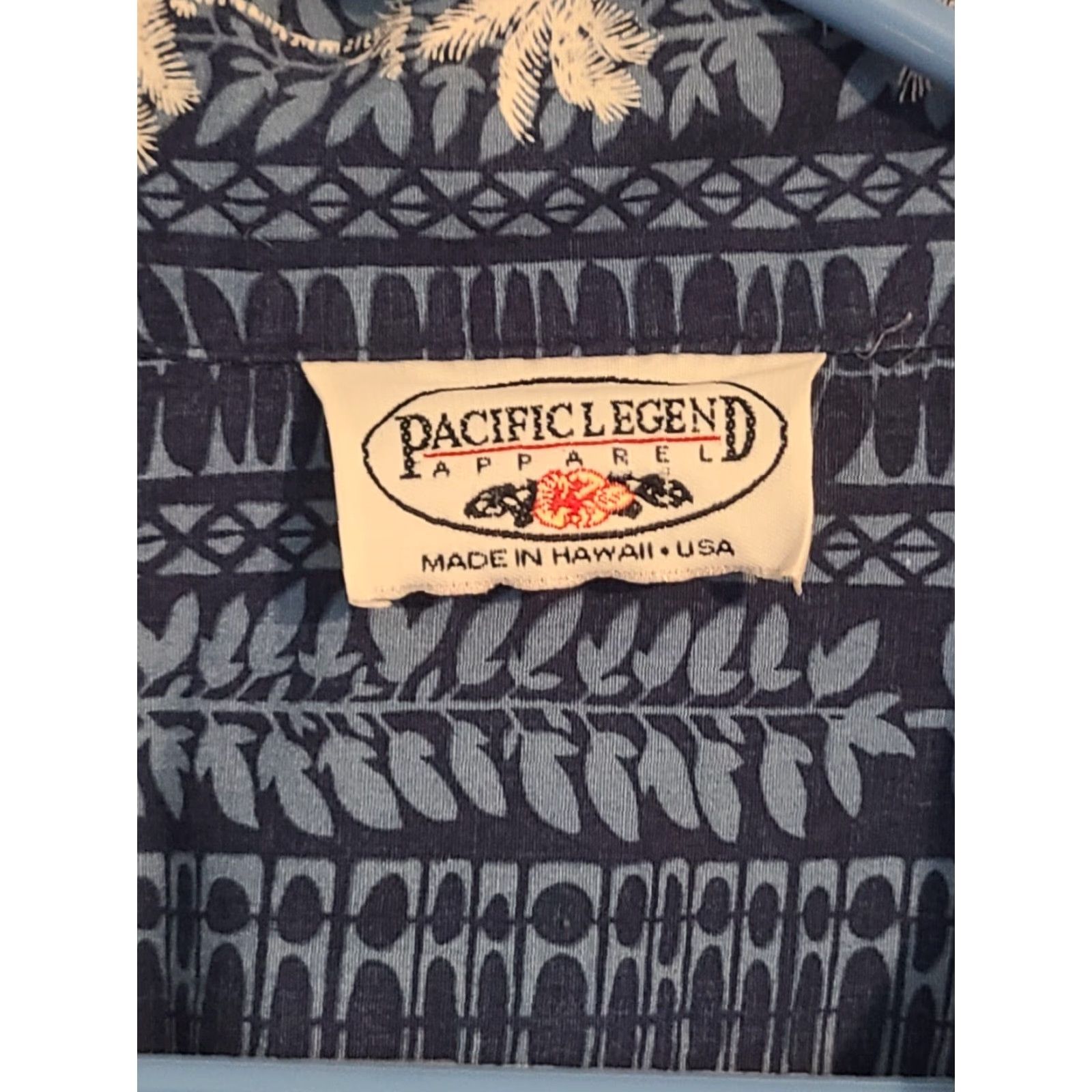 Vintage VINTAGE Pacific Legend USA Hawaiian Palm Tree SS Button Up Shirt Blue White Mens XL Size US XL / EU 56 / 4 - 3 Thumbnail