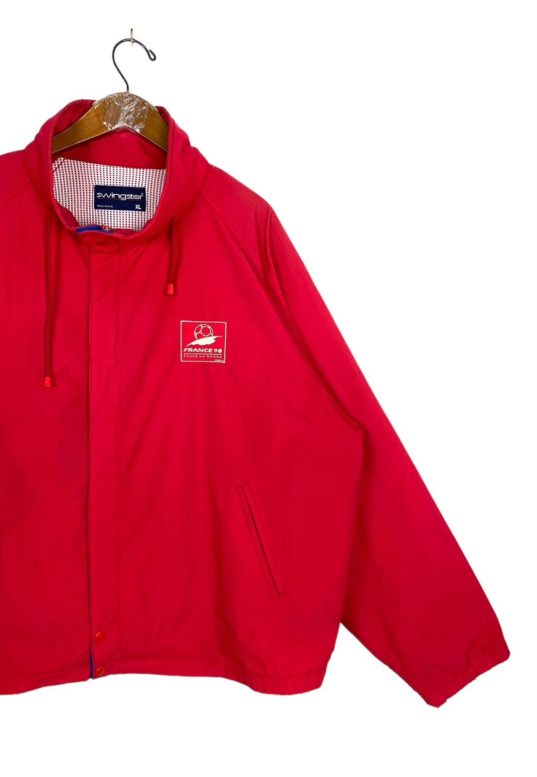 Swingster Rare‼️ Vintage Swingster France 98 World Cup Jacket Made Usa Size US XL / EU 56 / 4 - 3 Thumbnail