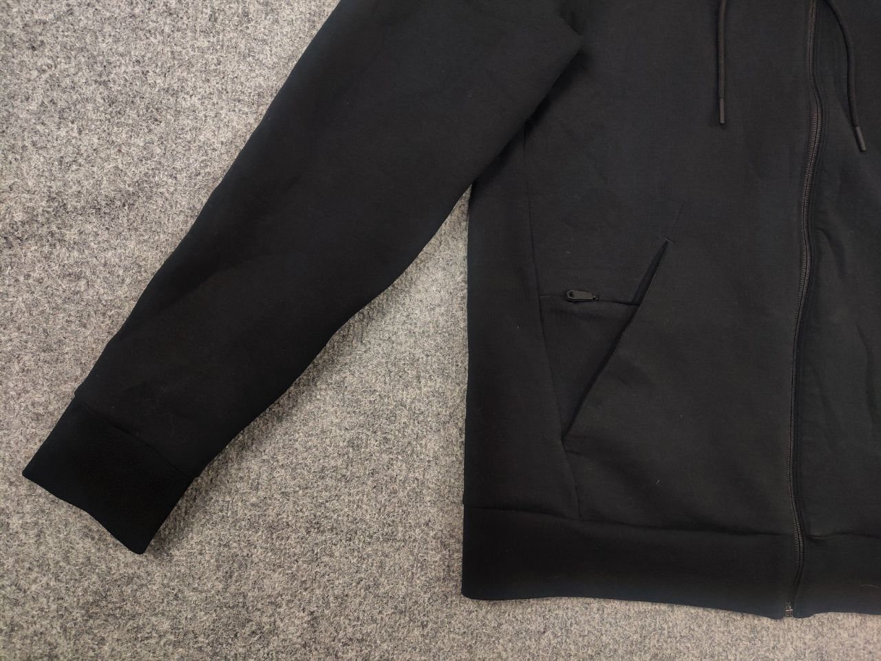 Hugo Boss Boss Through Saggy Black Logo Zip Pocket Hoodie Sweatshirt Size US L / EU 52-54 / 3 - 7 Thumbnail