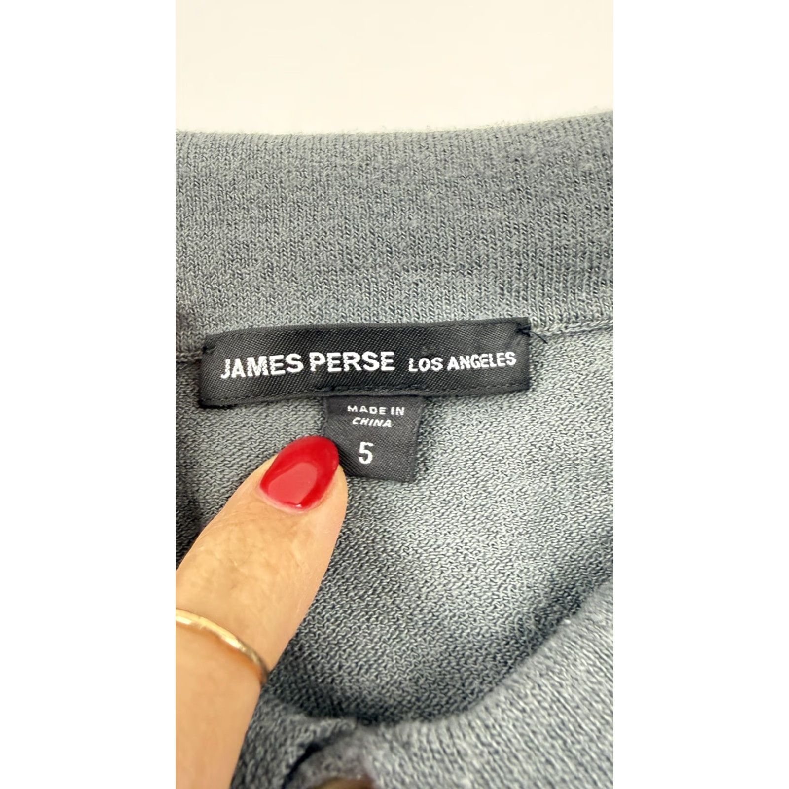 James Perse James Perse Polo Shirt Mens 2XL Gray Jersey Cotton Blend Casual Short Sleeve Shirt Mens 2XL Gray Polo Size US XXL / EU 58 / 5 - 4 Thumbnail