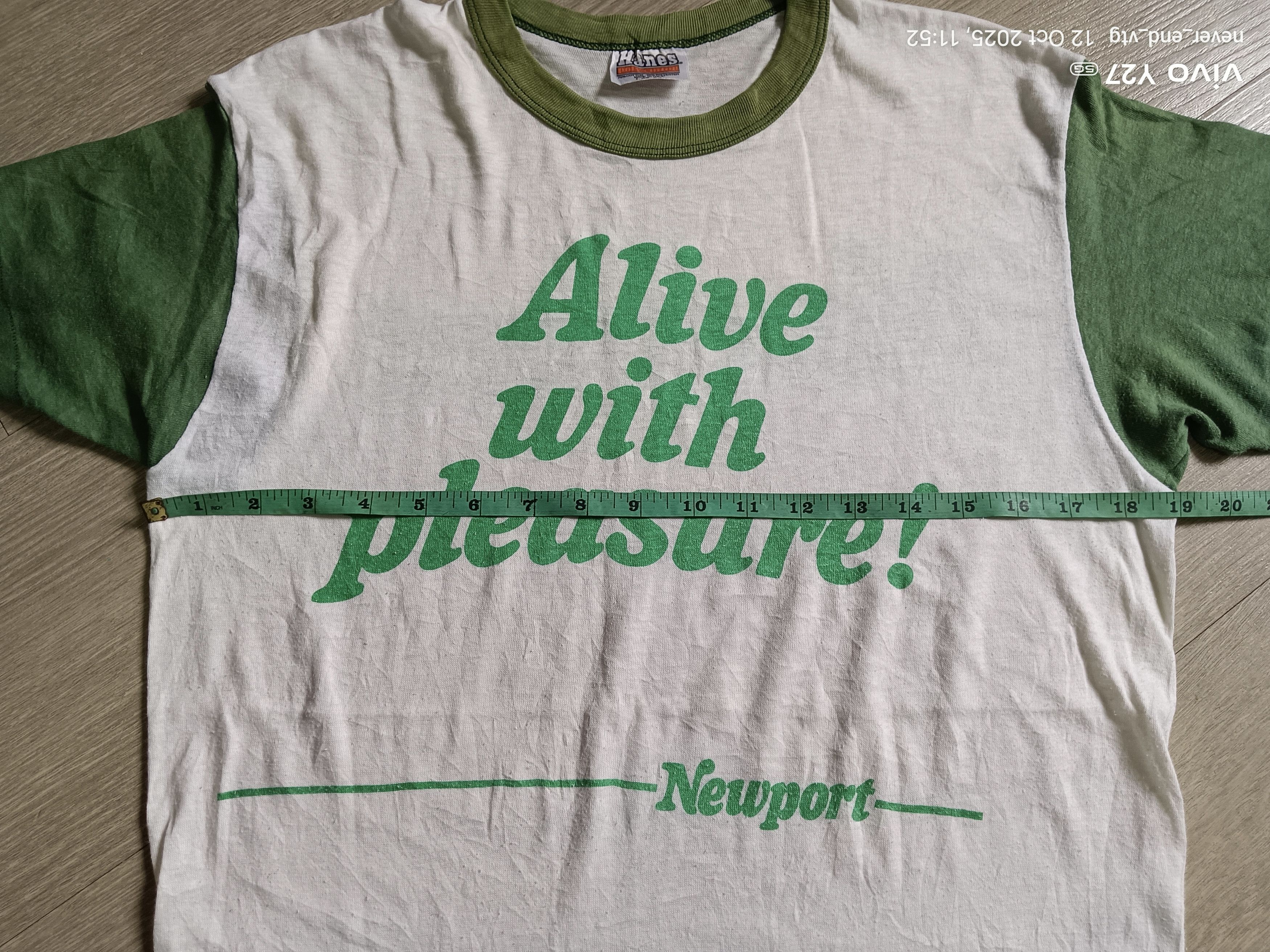 Vintage Vintage Newport Cigarettes Alive With Pleasure Size US L / EU 52-54 / 3 - 7 Thumbnail