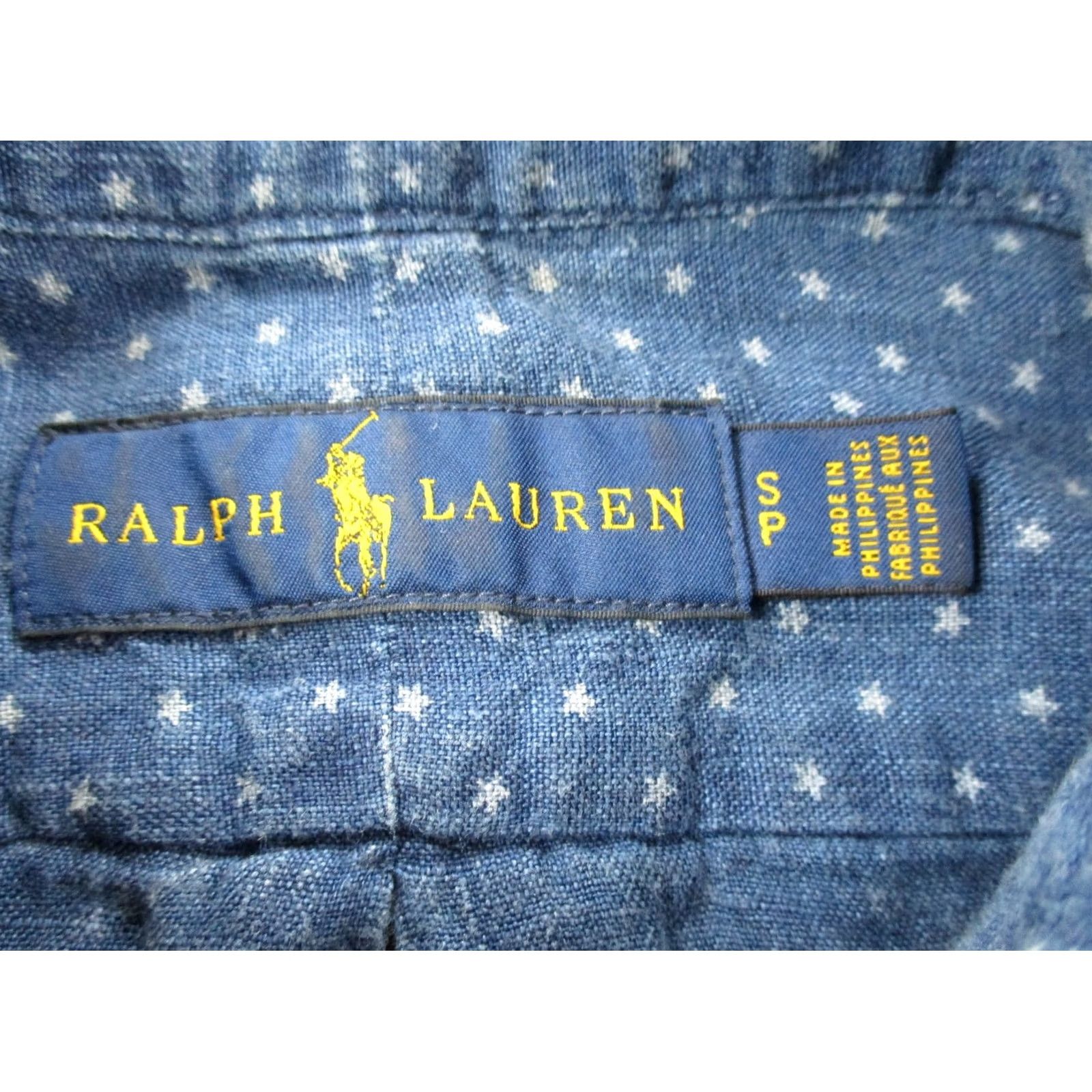 Ralph Lauren Ralph Lauren Shirt Men S Blue Stars Linen Golf Casual Button-Up Size US S / EU 44-46 / 1 - 6 Thumbnail
