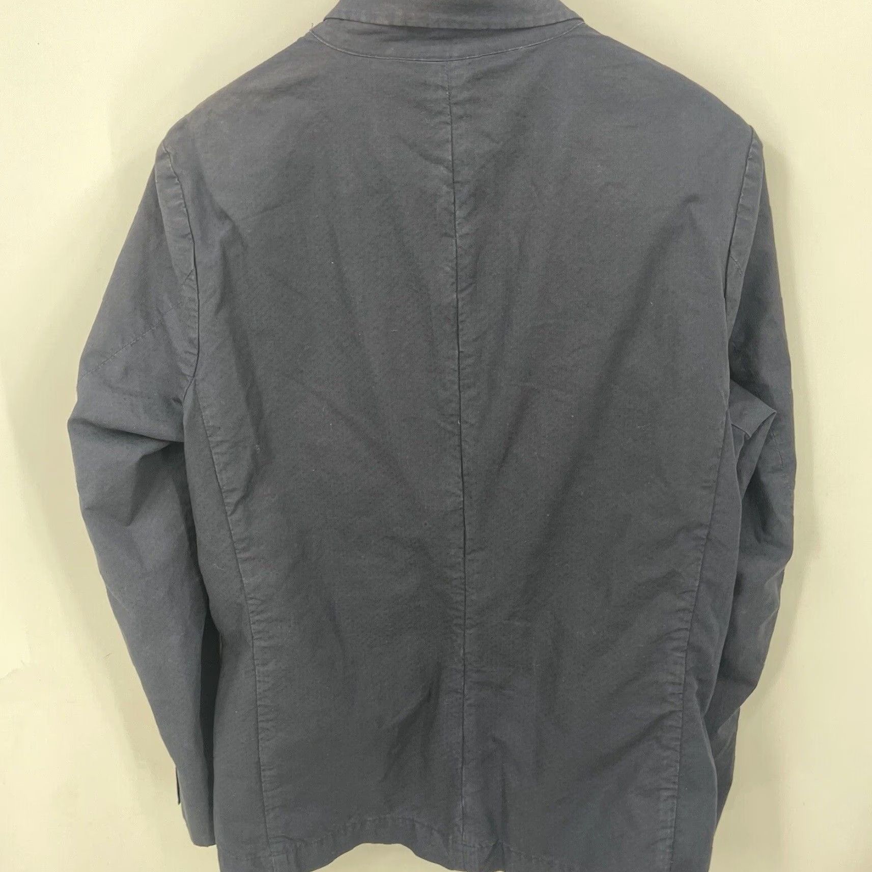 CLOSED Closed Blazer Men Small Blue Textured Regular Fit Casual Business Travel Size 36R - 4 Thumbnail