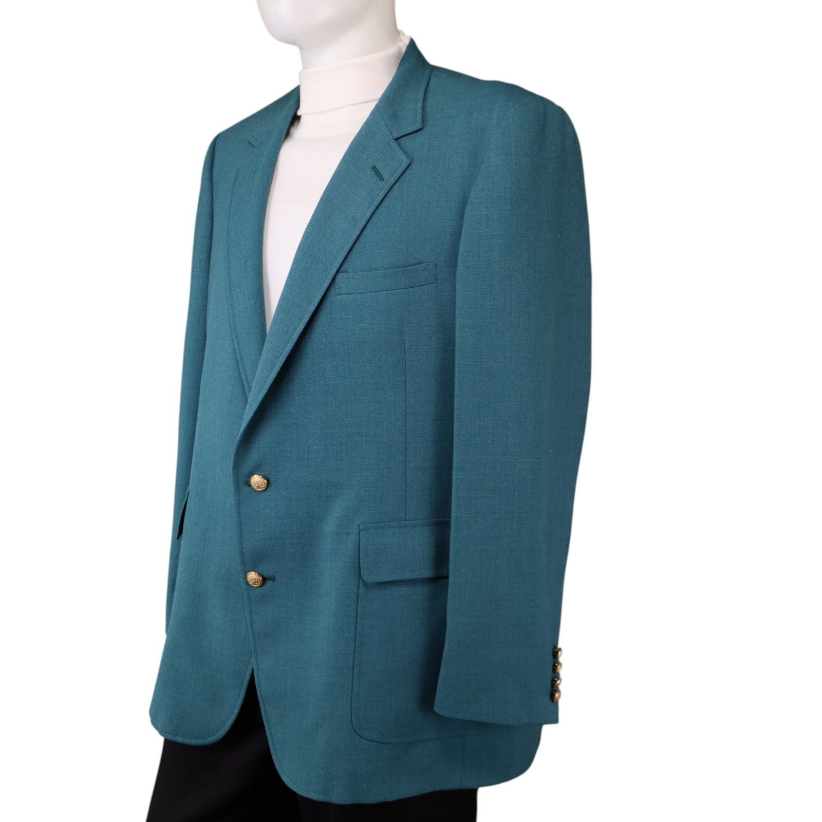 Hardwick Vintage Hardwick USA Hopsack Blazer 48L Masters Green Size 48L - 2 Thumbnail