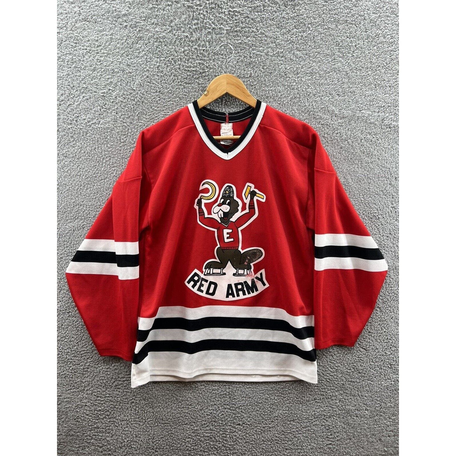 image of Ultrafil Soviet Union Red Army Newt Hockey Jersey Sz. Medium, Men's