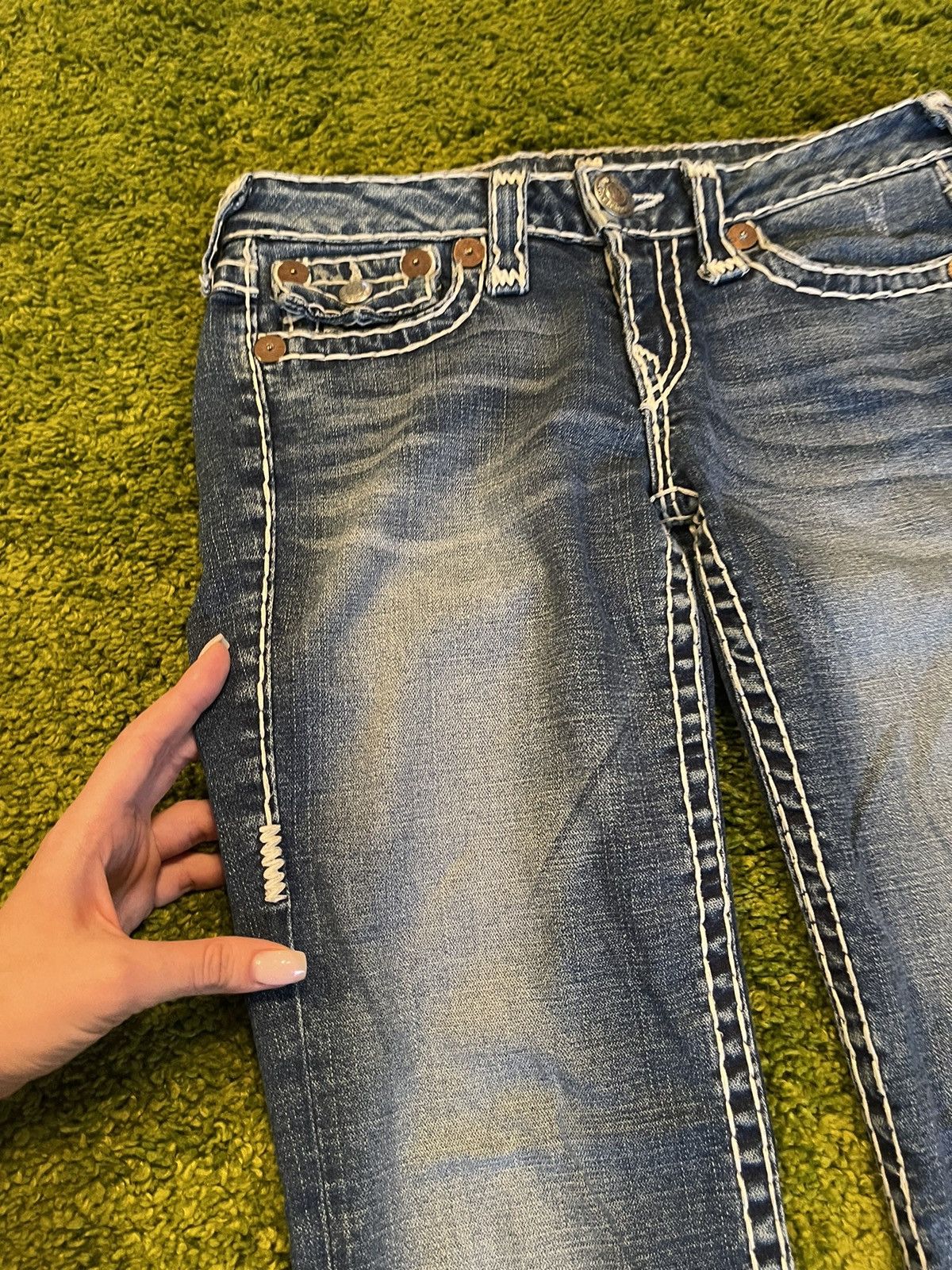 True Religion × Vintage 🇺🇸 True Religion 2000s vintage jeans denim Y2K made in USA Size 28" / US 6 / IT 42 - 4 Thumbnail