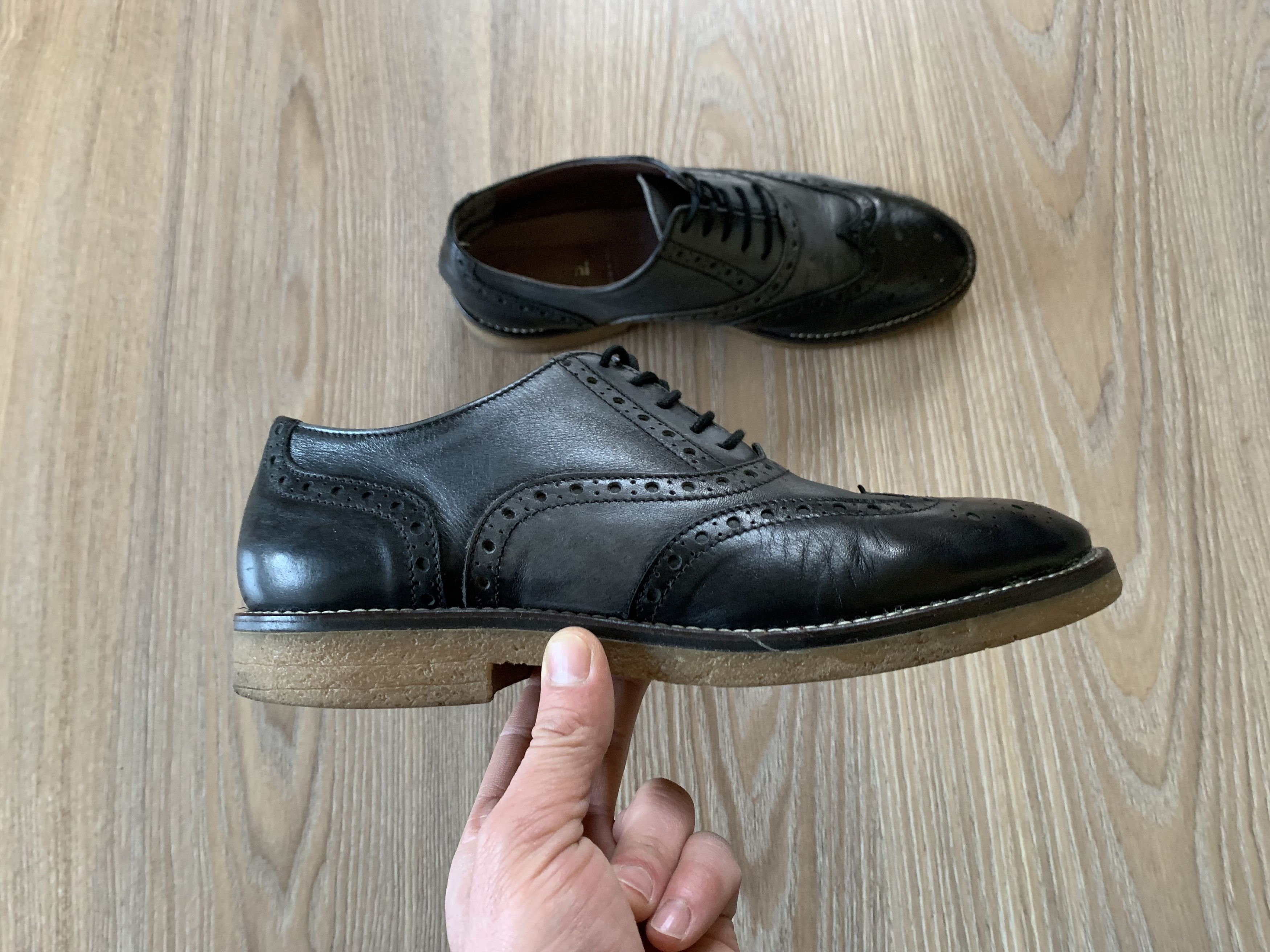 Baldinini × Vintage Men's Baldinini Trend Vintage Brogs Size US 8 / EU 41 - 3 Thumbnail