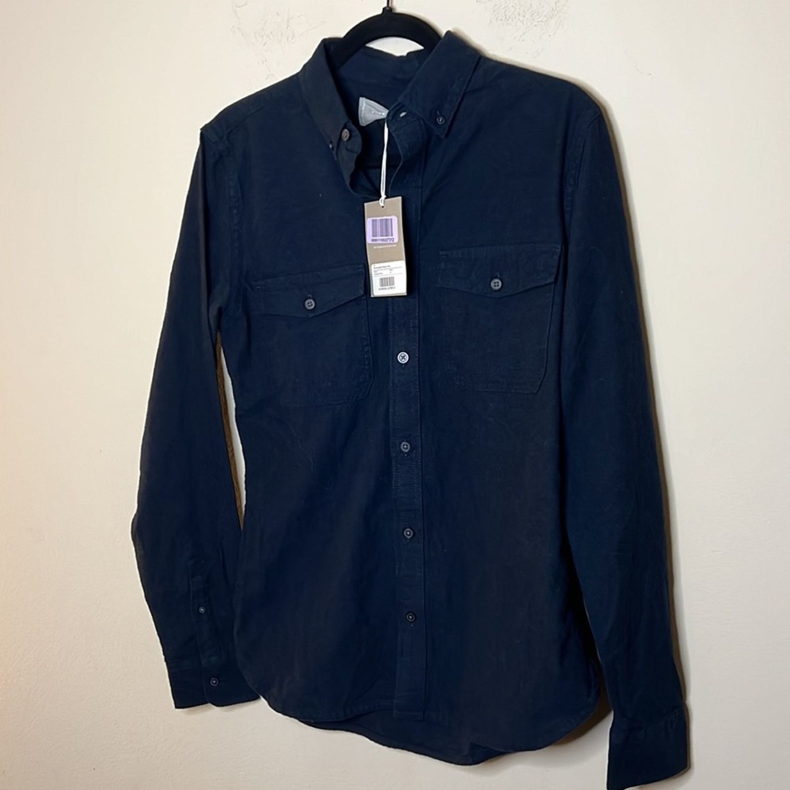 Everlane Everlane The Brushed Flannel Shirt - Heather Navy Size S Size US M / EU 48-50 / 2 - 3 Thumbnail