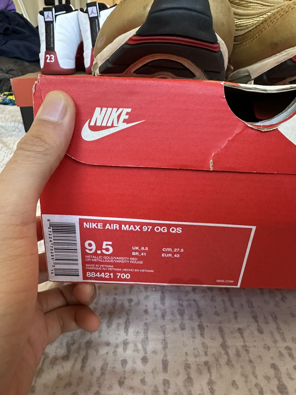 Nike AIR MAX 97 METALLIC GOLD 2017 Size US 9.5 / EU 42-43 - 2 Thumbnail