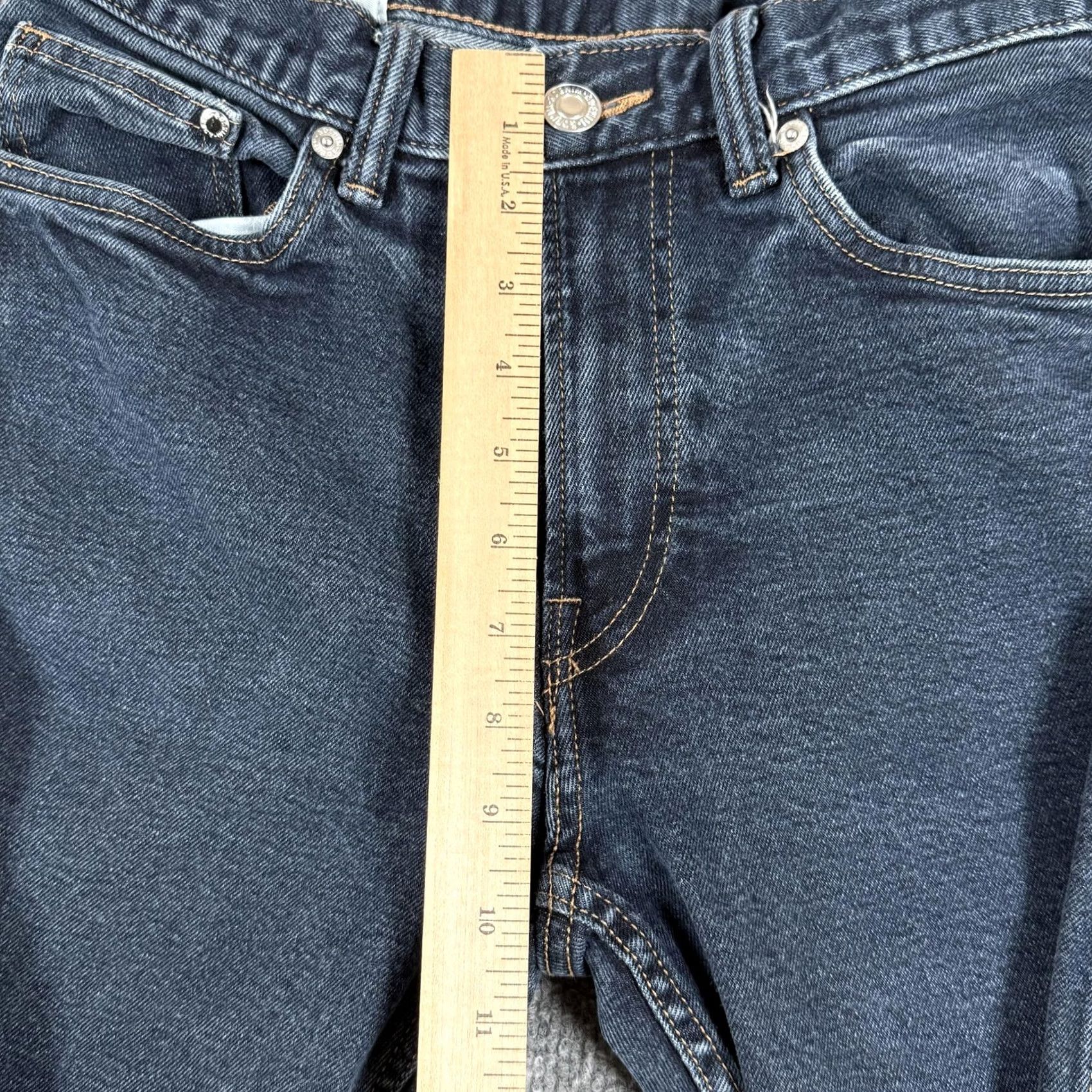 H&M H&M Slim Jeans 31x32 Blue Stretch Denim Classic Fit Straight Leg Pants Jeans Mens 31 Slim Regular 31x28.5 Inseam 32 Zip Pockets Cotton Elastane Denim Size US 31 - 5 Thumbnail