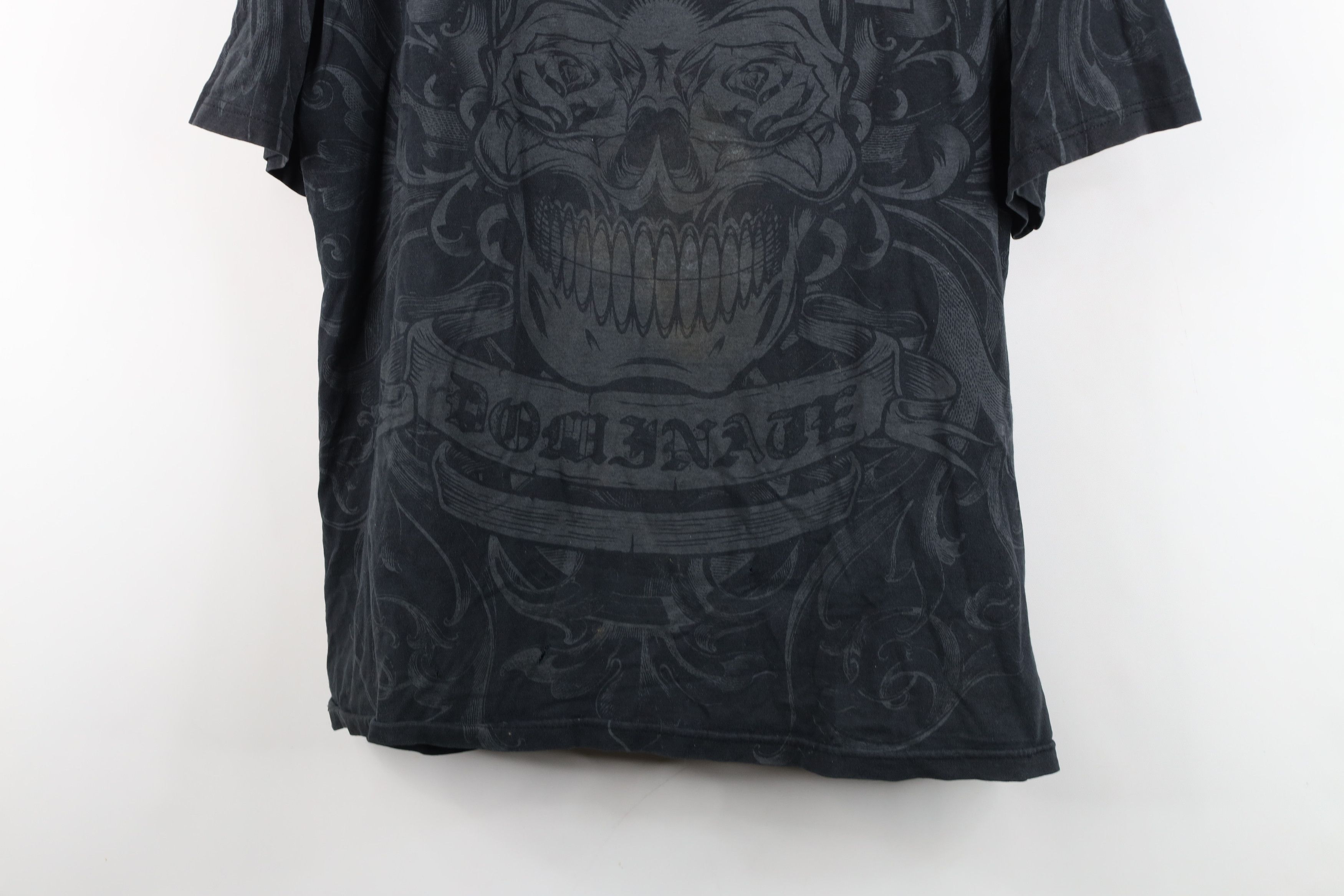 Vintage Vintage Y2K Streetwear Skull All Over Print UFC MMA T-Shirt Size US L / EU 52-54 / 3 - 3 Thumbnail