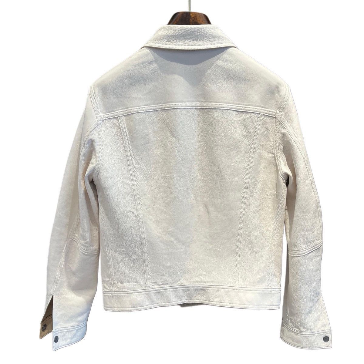 Tom Ford o1sndg1025 Reversible Leather Jacket in White/Beige Size US M / EU 48-50 / 2 - 2 Thumbnail