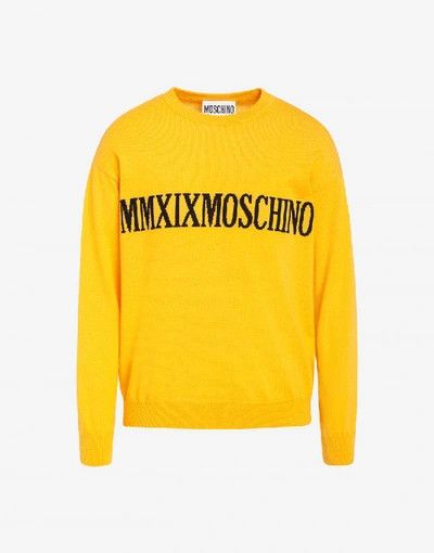 Moschino o1y0225 Logo Sweater in Marigold Size US M / EU 48-50 / 2 - 1 Thumbnail