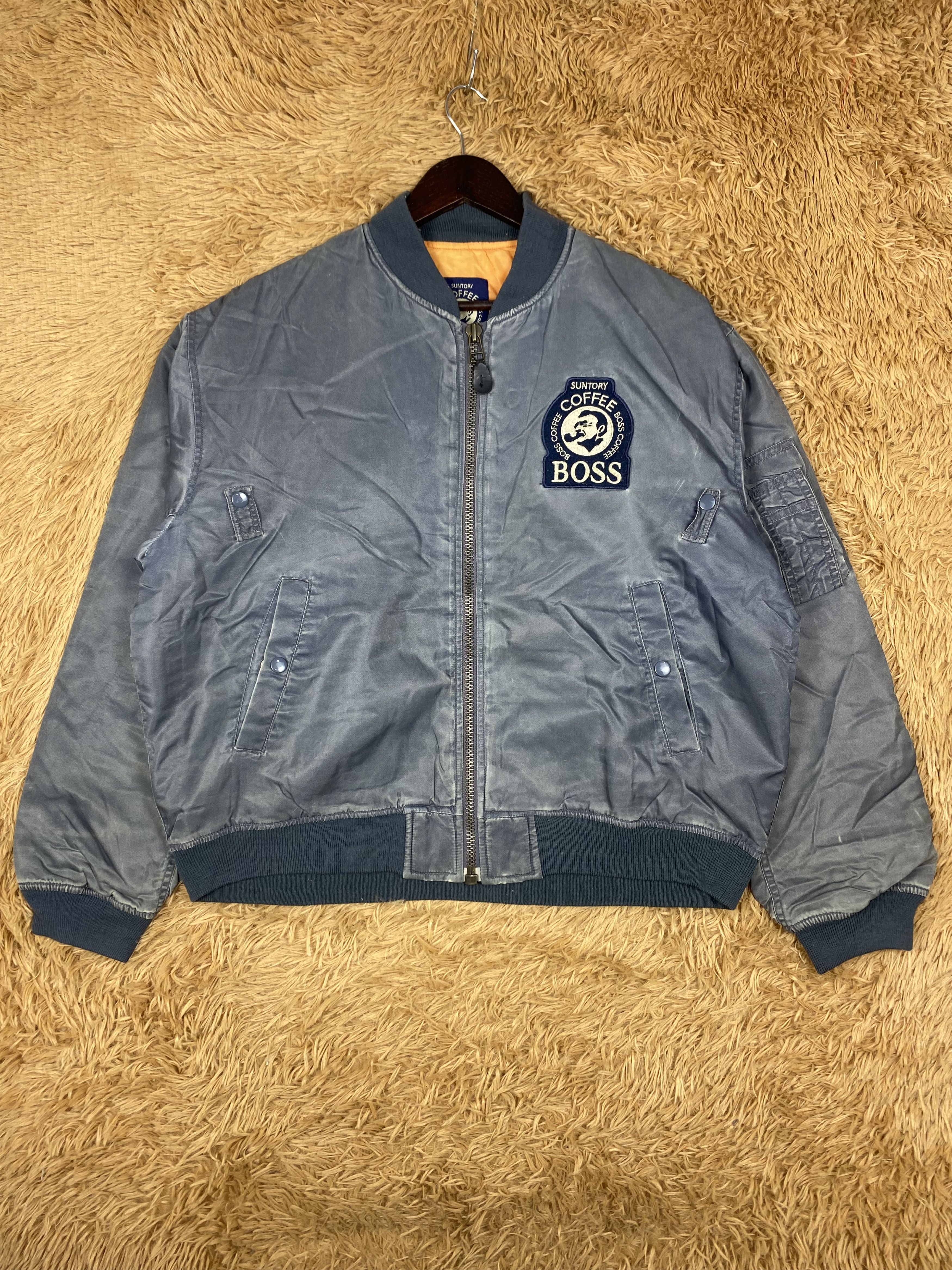 Vintage Suntory Boss Coffee Bombers Jacket DJ0772